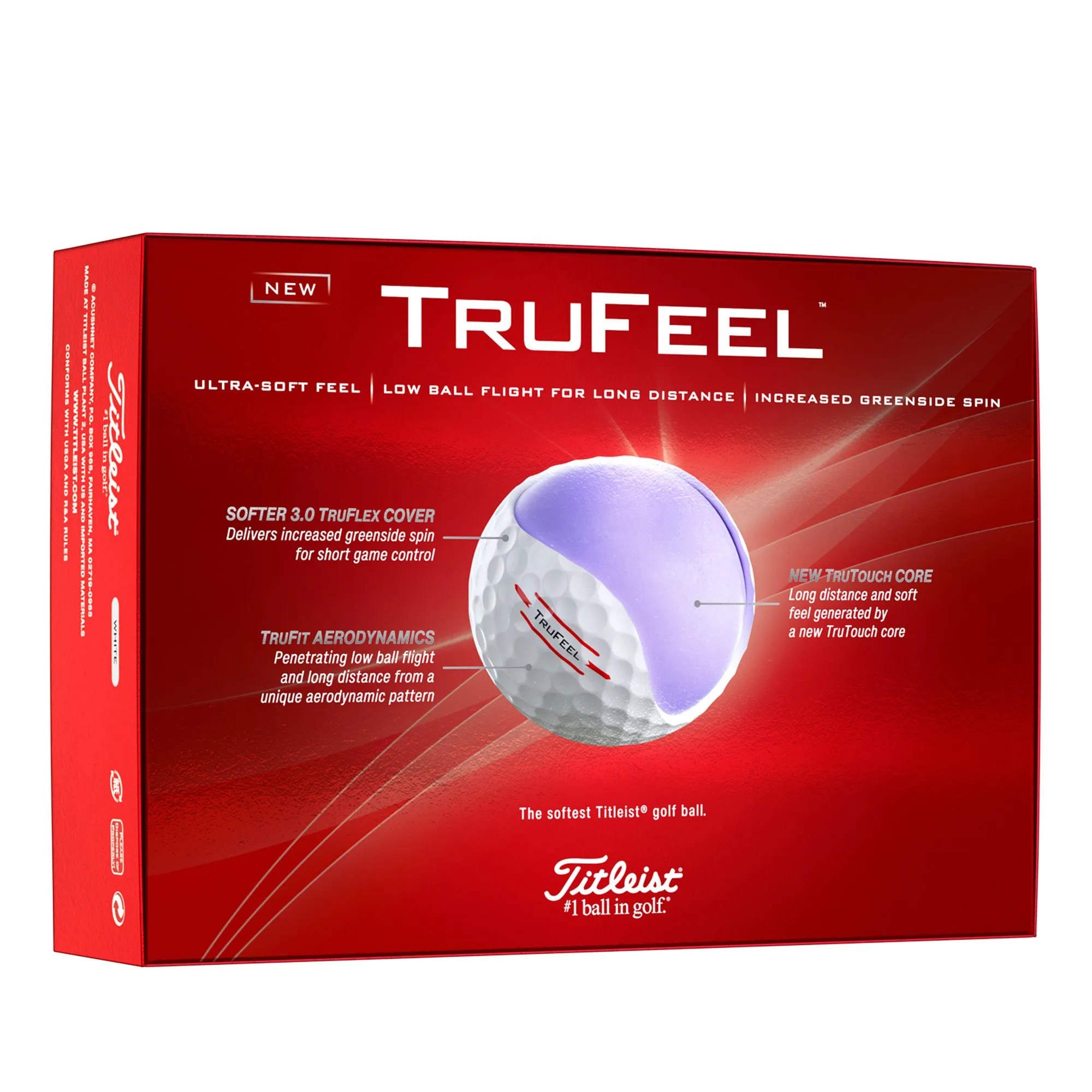 NEW 2024 Titleist TruFeel Golf Ball