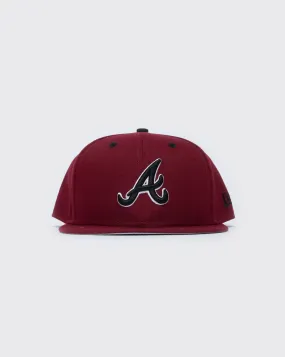 new era 950 atlanta braves dark cherry