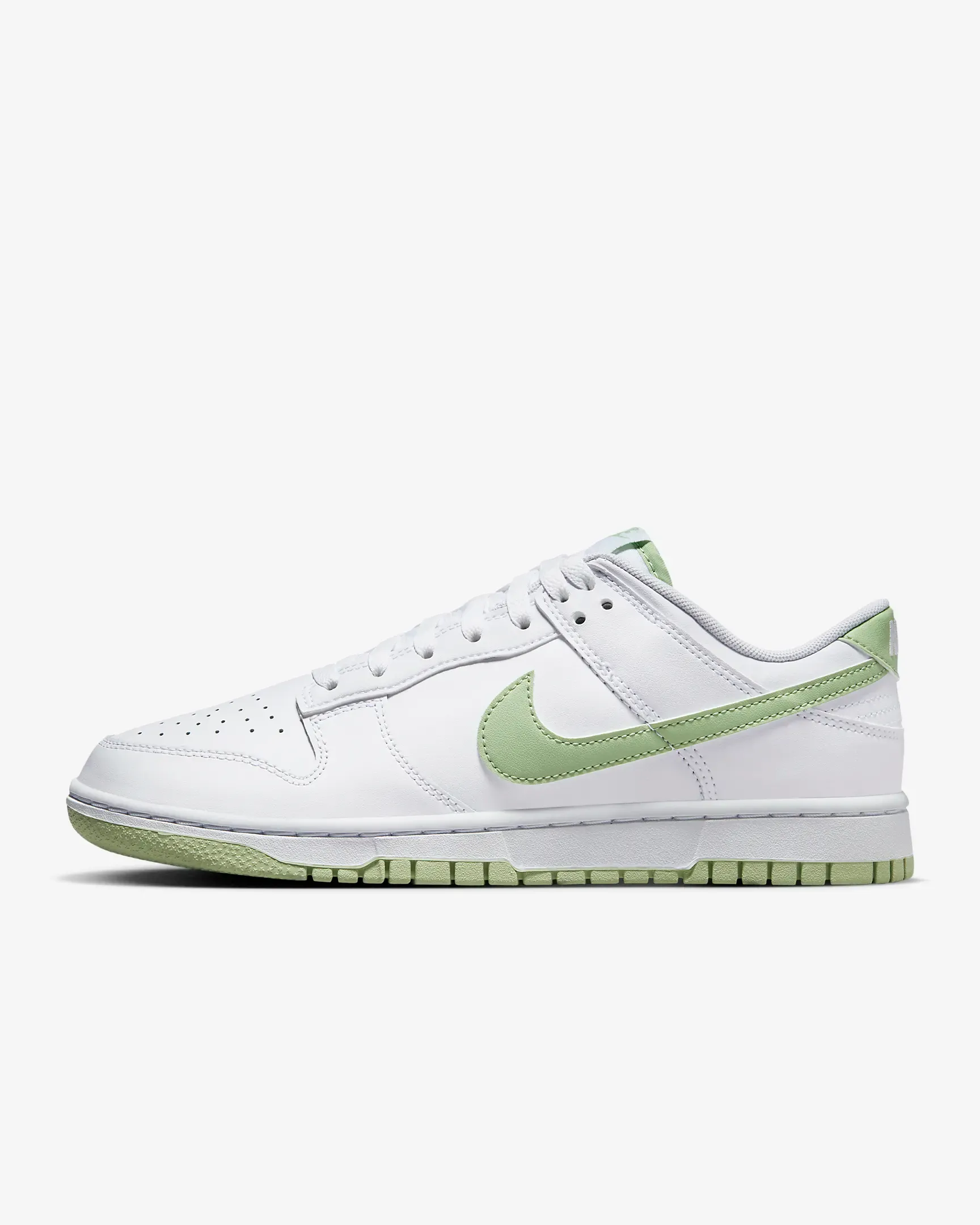 Nike Men's Dunk Low Retro Shoes - White / Honeydew