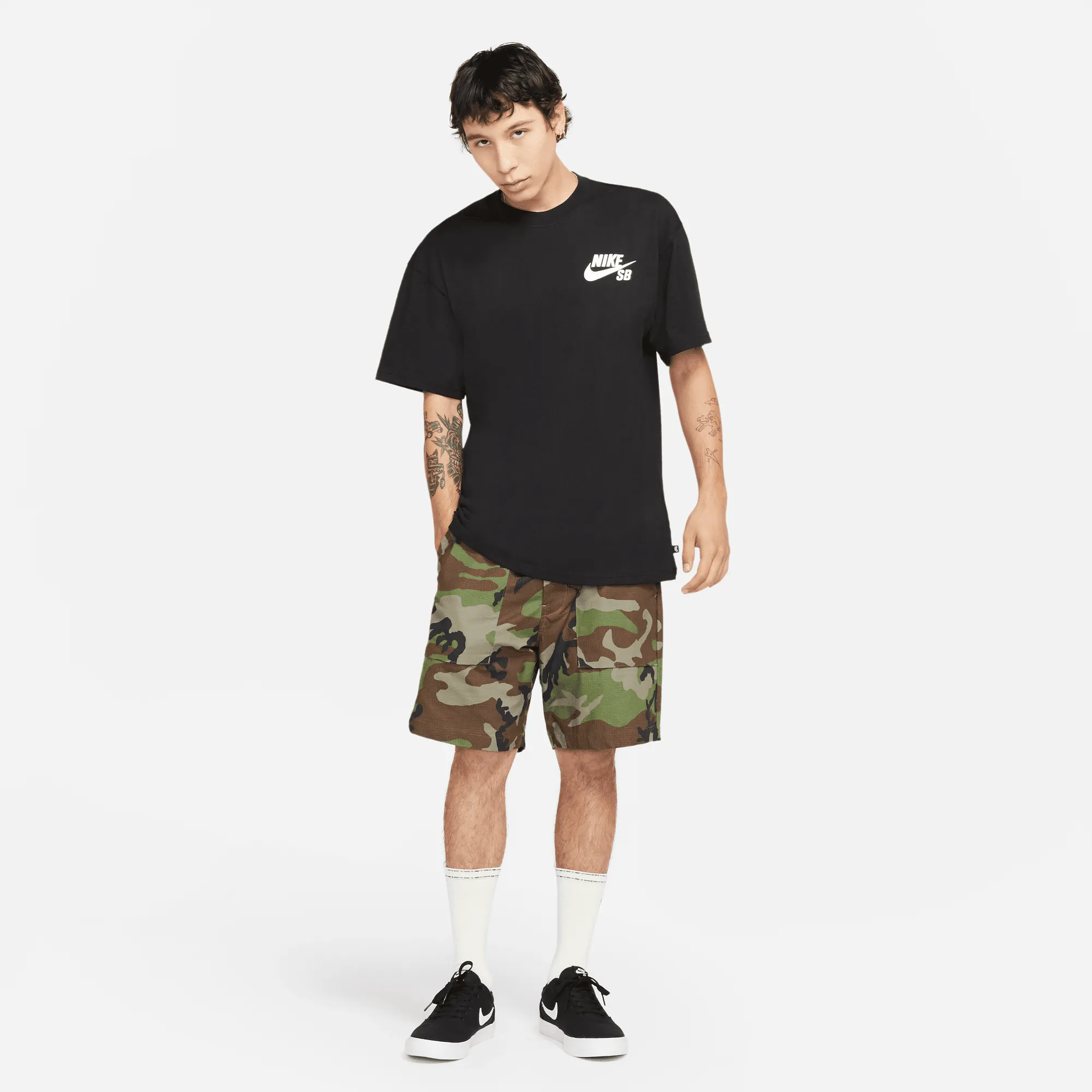 Nike SB Logo Skate Tee Black