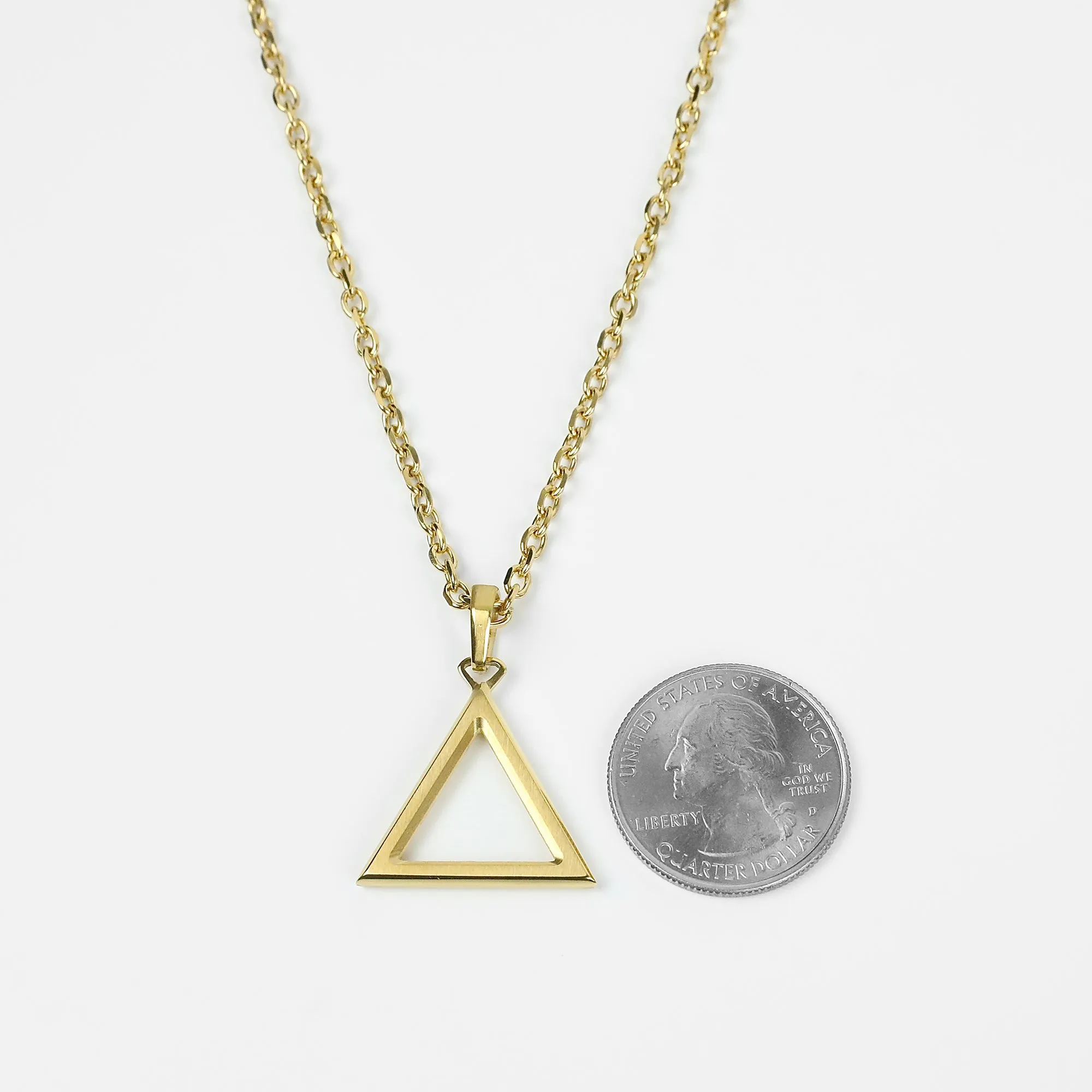 Nomad Triangle Necklace - Gold