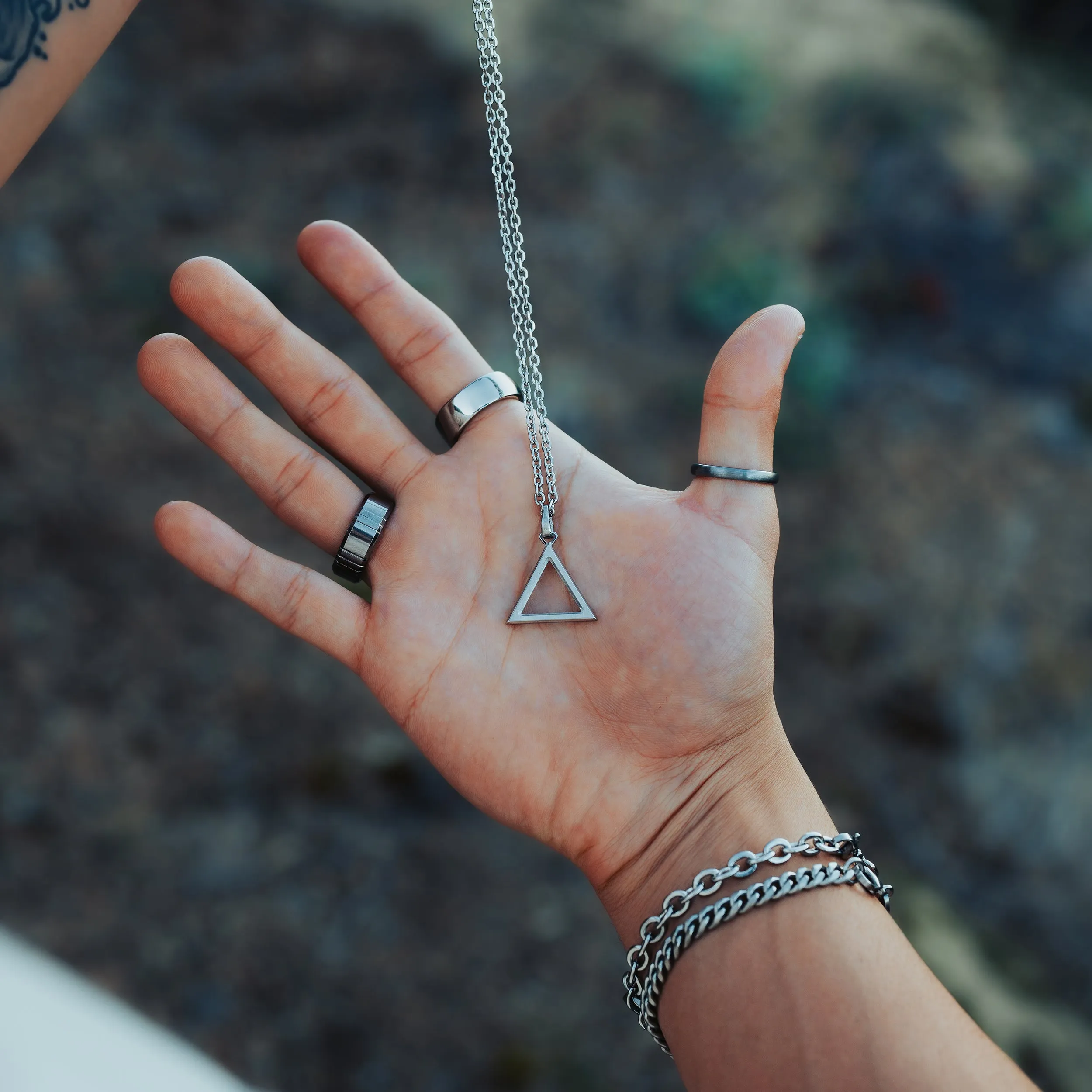 Nomad Triangle Necklace - Gold