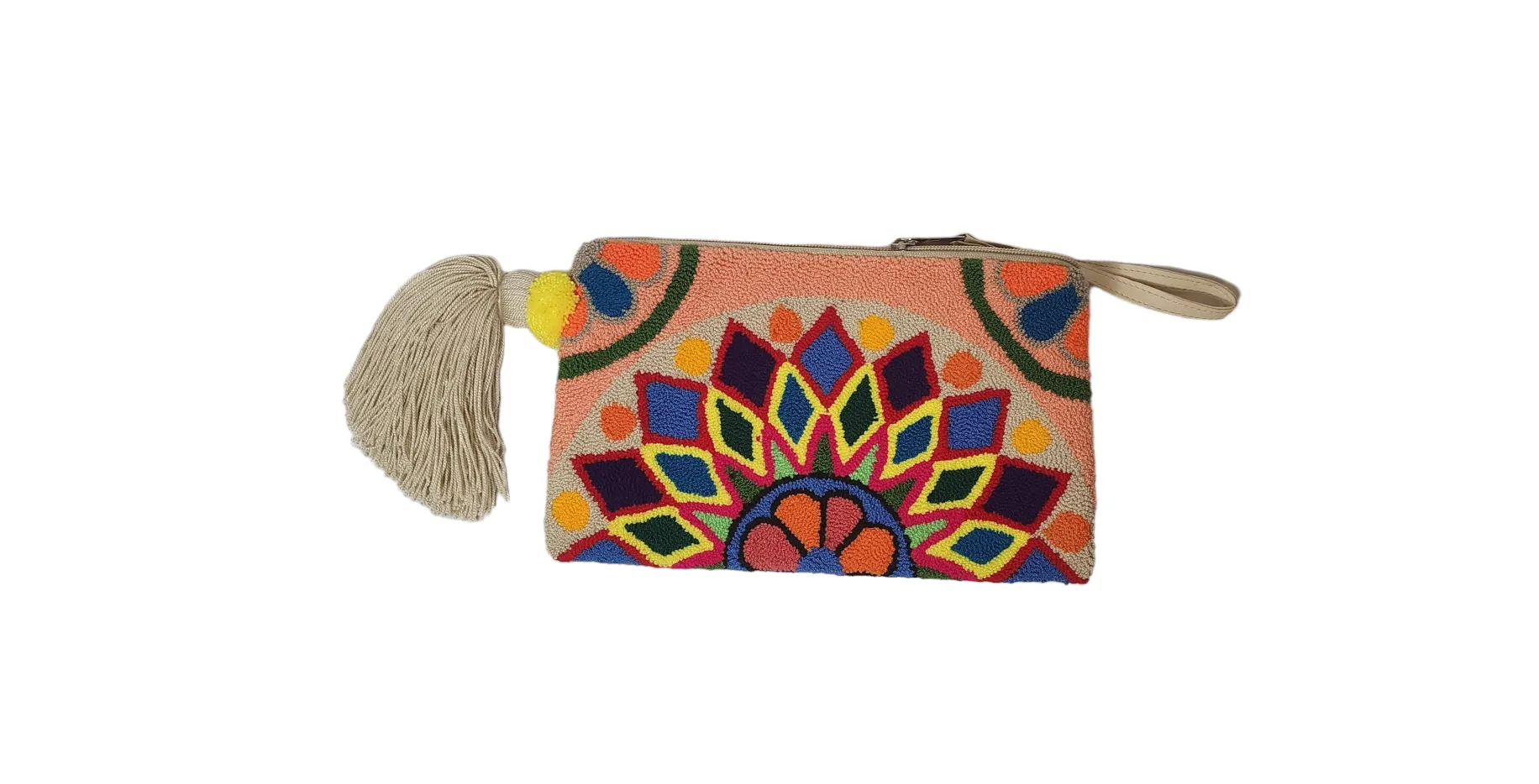 Nora Handmade Wayuu Punch-needle Clutch