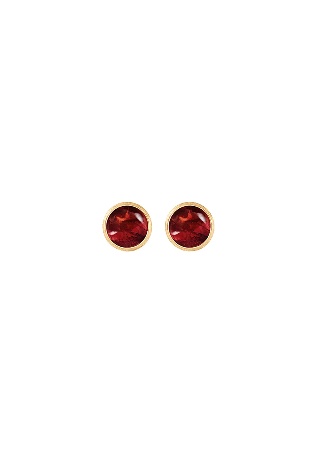 Ole Lynggaard Lotus 18KYG Cerise Tourmaline Stud Earrings