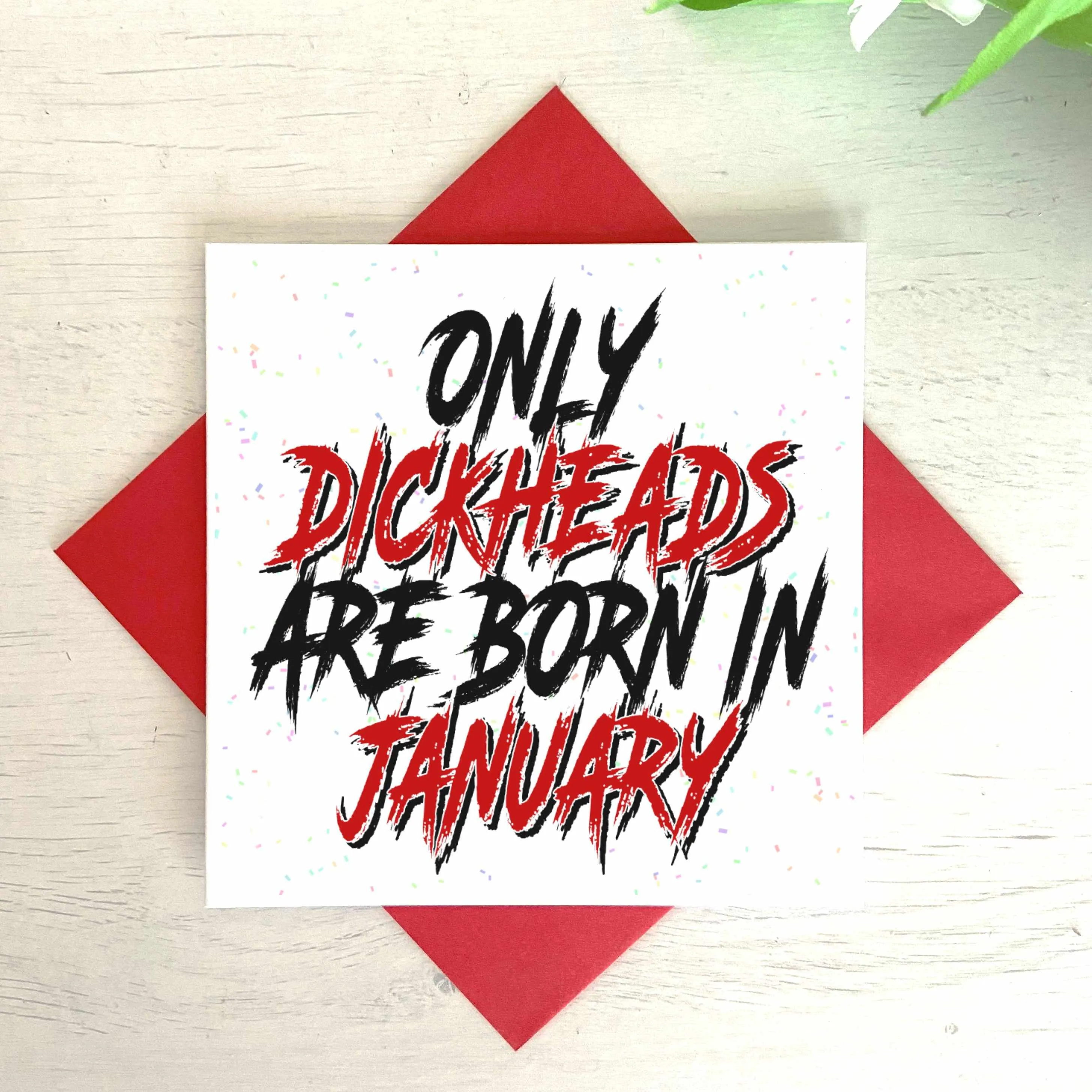 Only XXX Are Born XXX - Grunge Design - Greetings Card