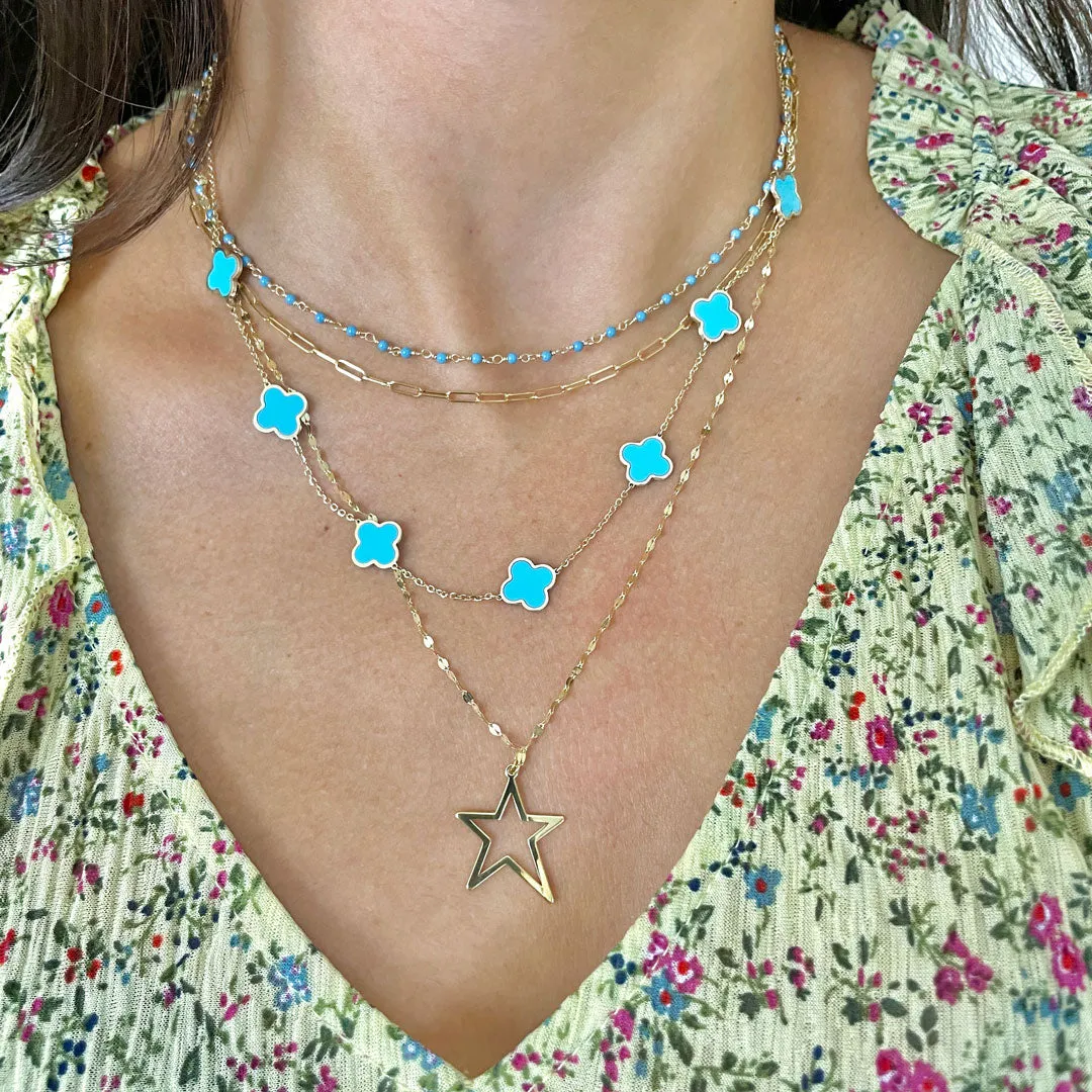 Open Star Necklace