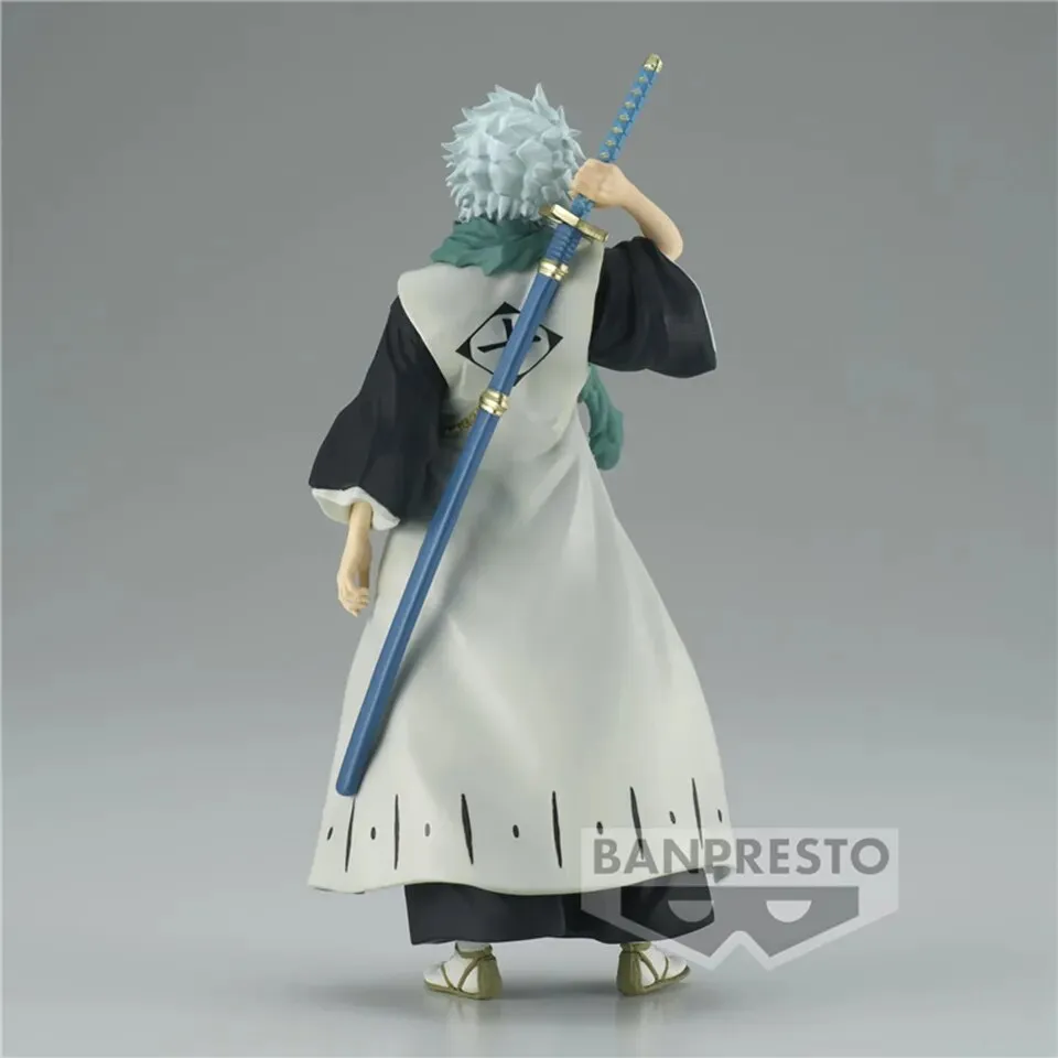 Original Genuine Banpresto Solid And Souls Bleach  18cm Zaraki Kenpachi PVC Action Figures Model Toys