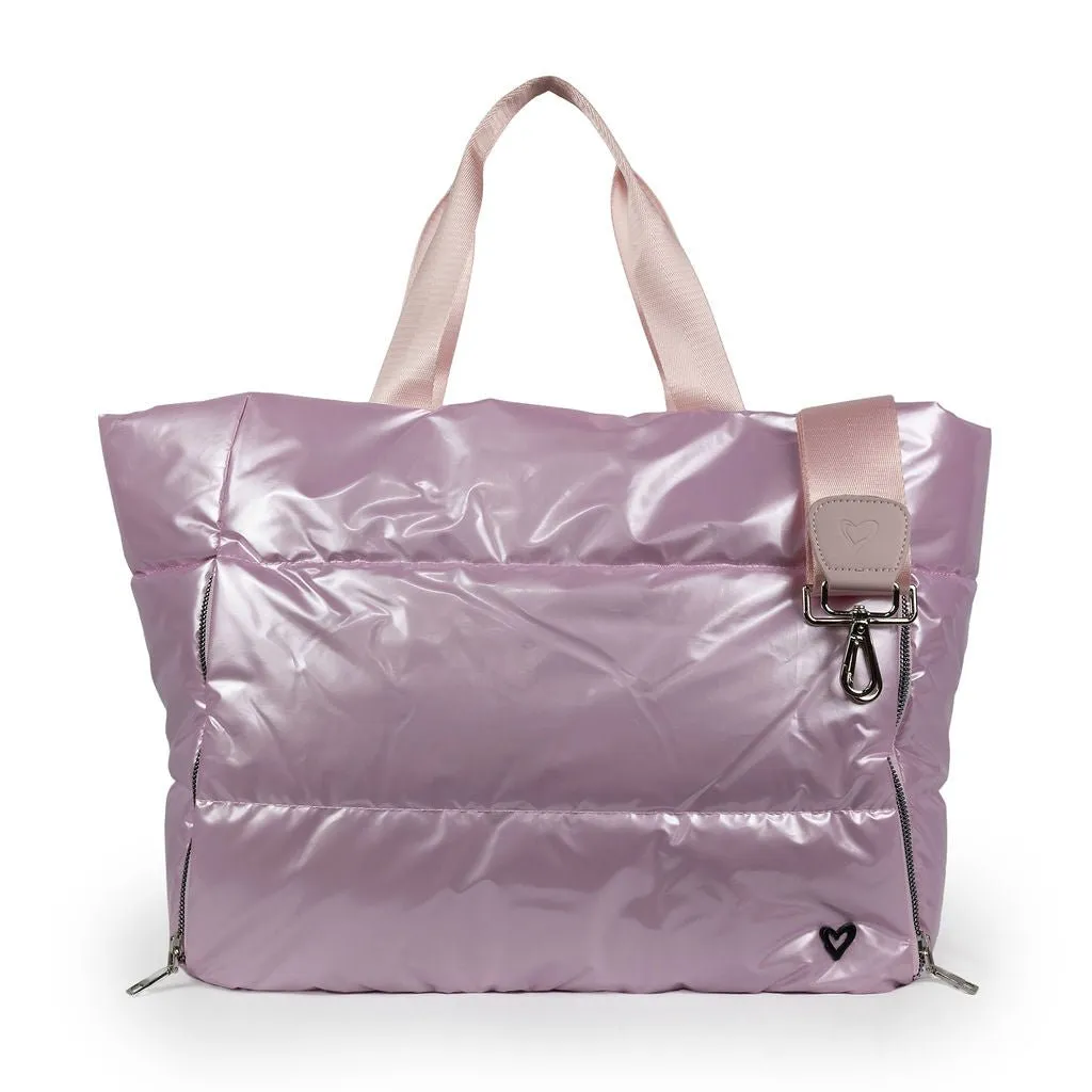 Panorama Puffer Large Tote - Soft Pink