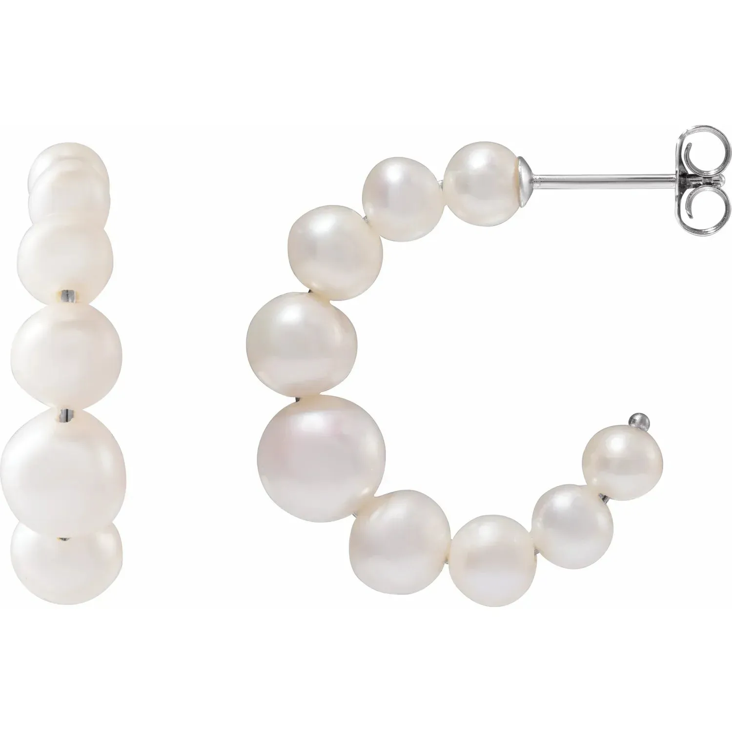 Pearl Hoops