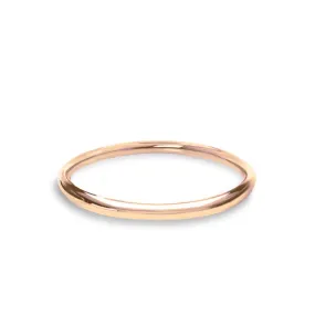 - Petite Plain Wedding Ring 18k Rose Gold