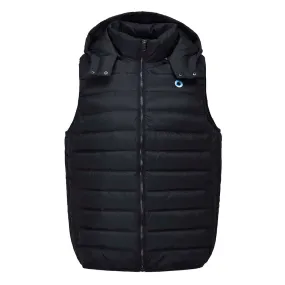 Phish | Hooded Puffer Vest |  Black w/ Teal