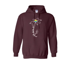 Pickleball Flower (Rainbow or White) | Unisex Hoodie Athletic Sweatshirt | 50% Cotton/50% Polyester