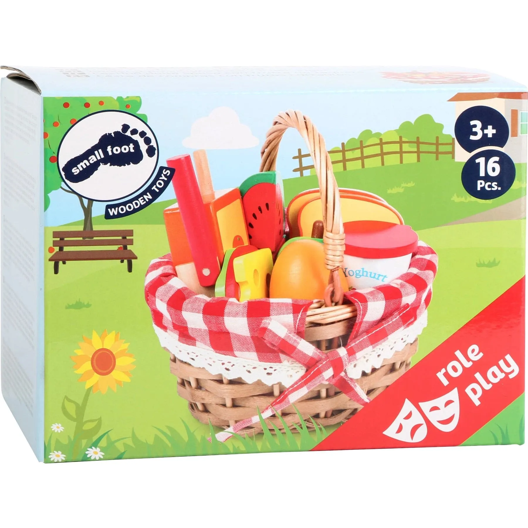 Picknickkorb mit Schneidfutter