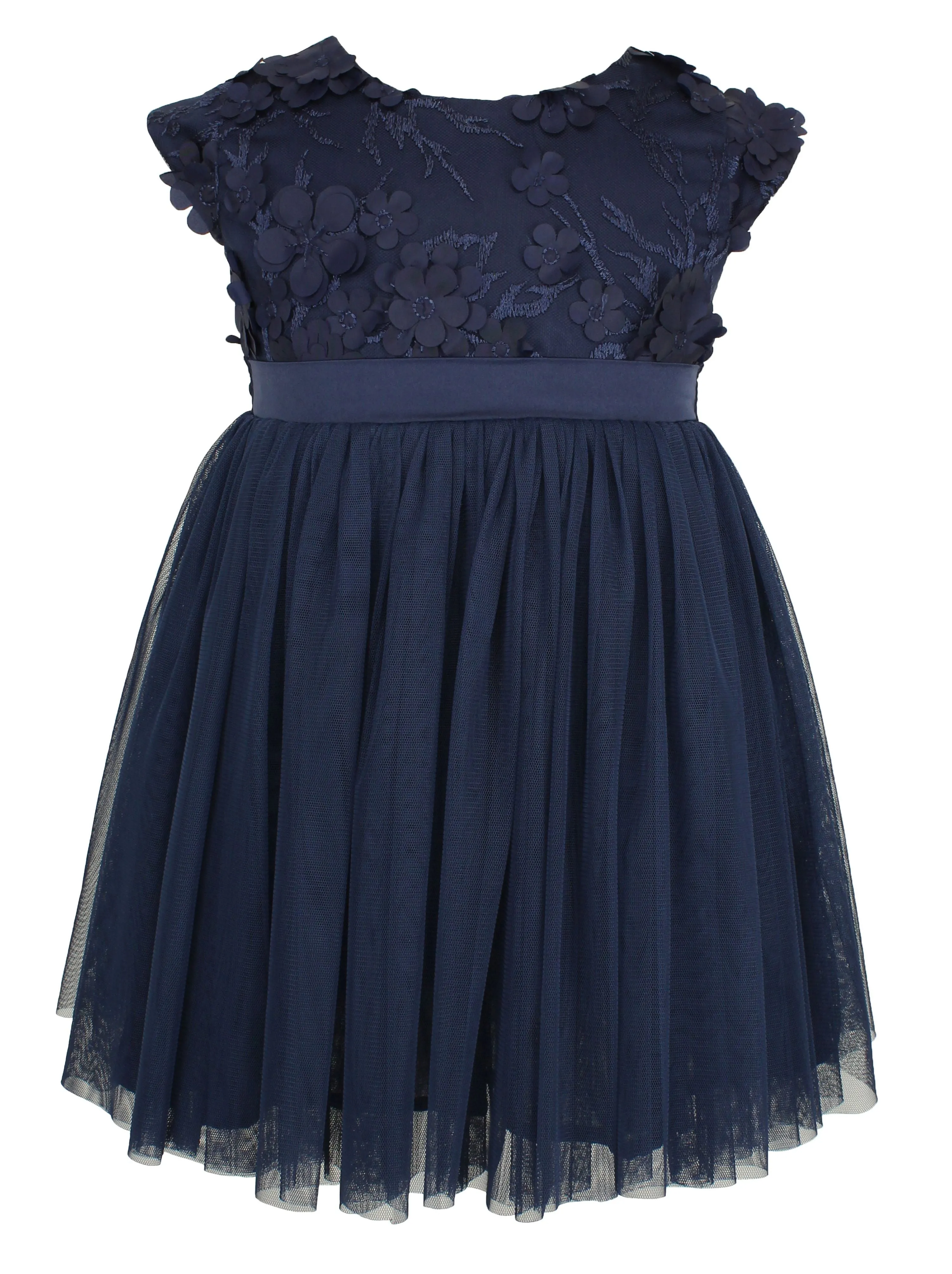 Popatu Baby Girls Navy Tulle Dress (24Months only)