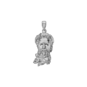 Poseidon Pendant - White Gold