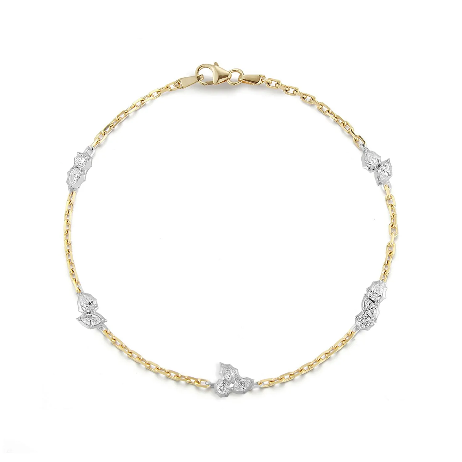 Posey Two-Tone Station Bracelet