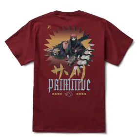 PRIMITIVE X NARUTO SHIPPUDEN Sasori Graphic T-Shirt - Burgundy