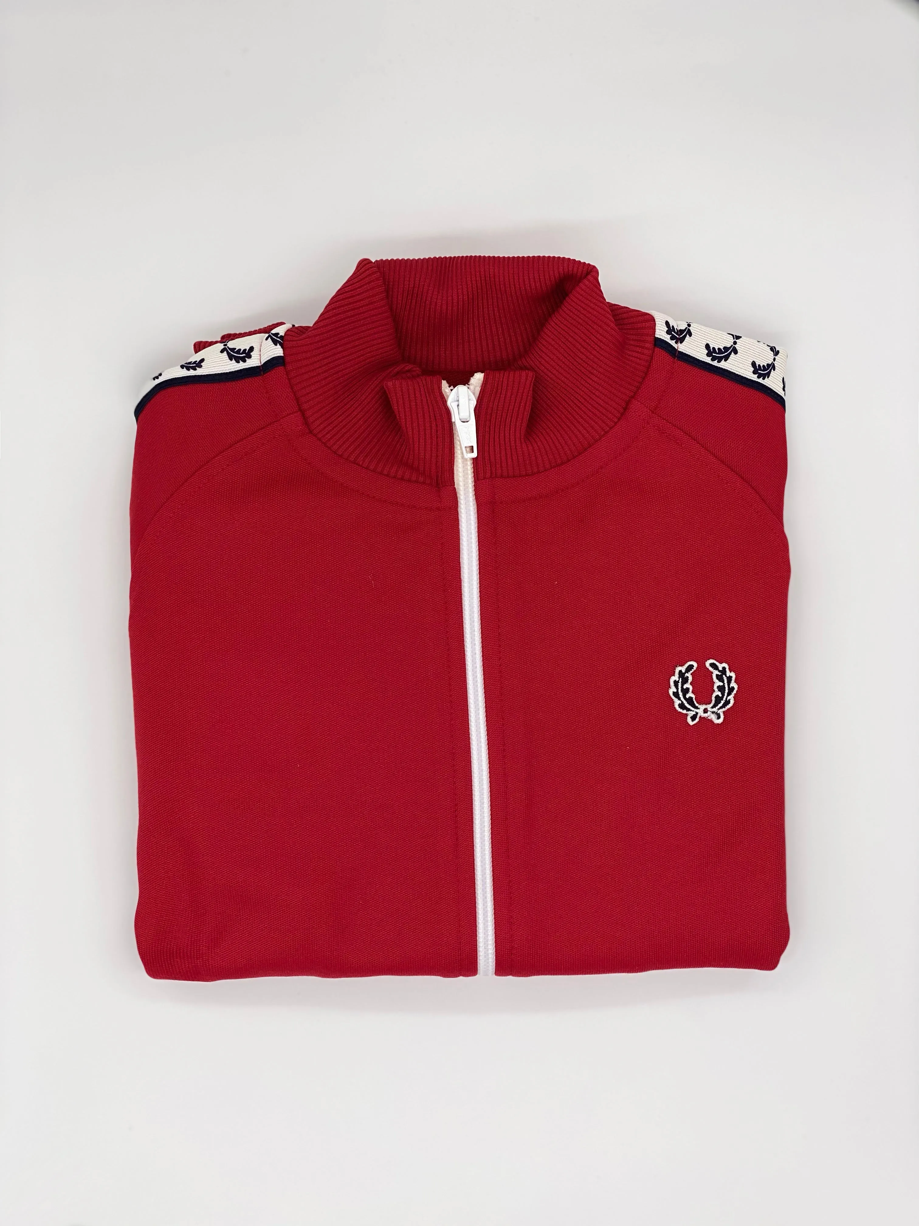 RED KIDS LAUREL TAPED TRACK JACKET