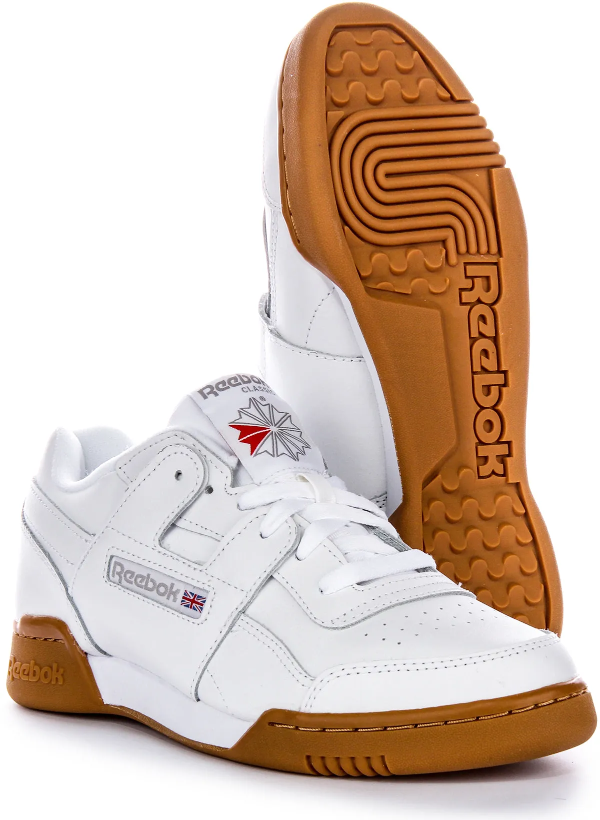 Reebok Workout Plus In White Gum