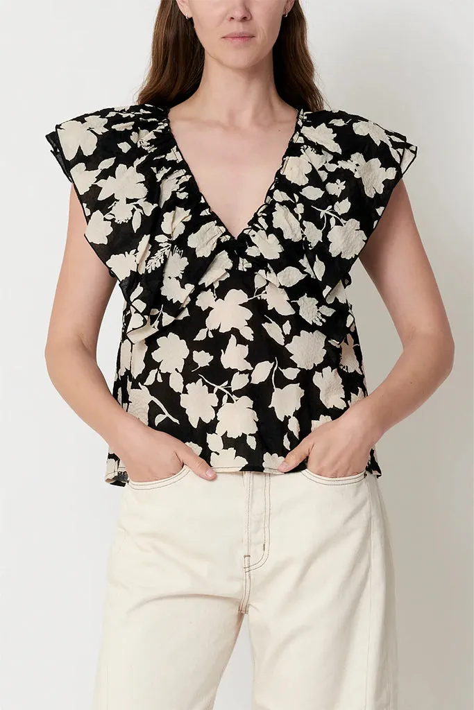 SECULAR - Ruby Shirt - Black Floral