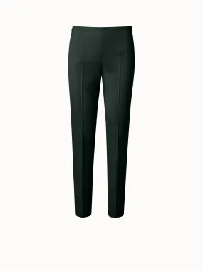 Seiden Stretch Crêpe Slim Leg Hose