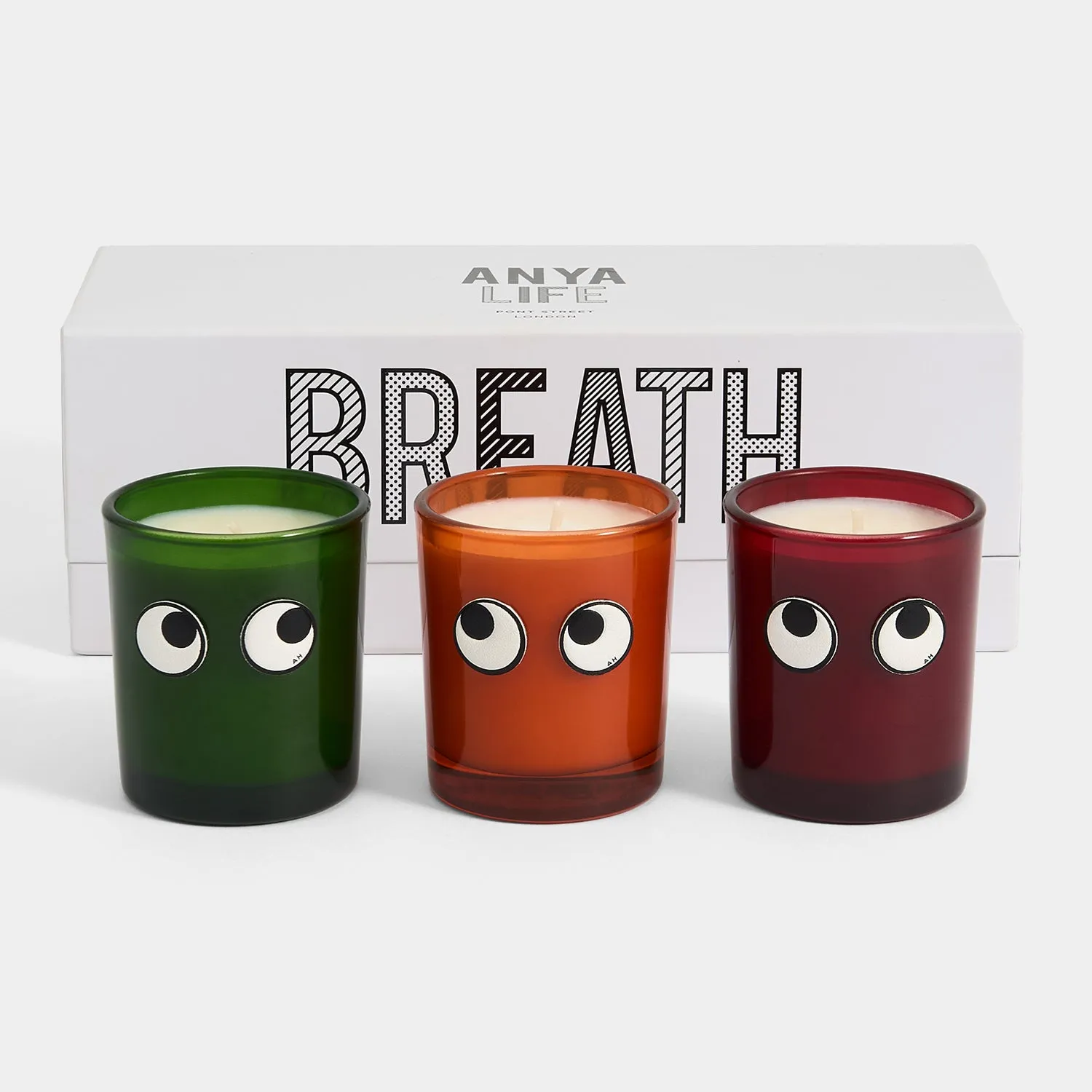 Set of 3 Mini Eyes Candles