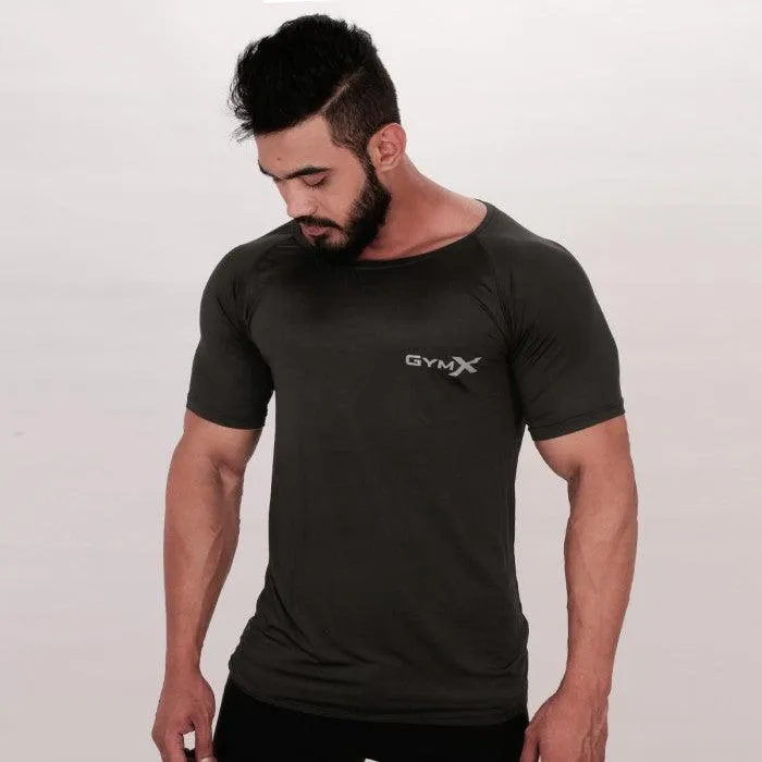 Shadow Grey Scoop Tee (Flex Dry Fit)- Sale