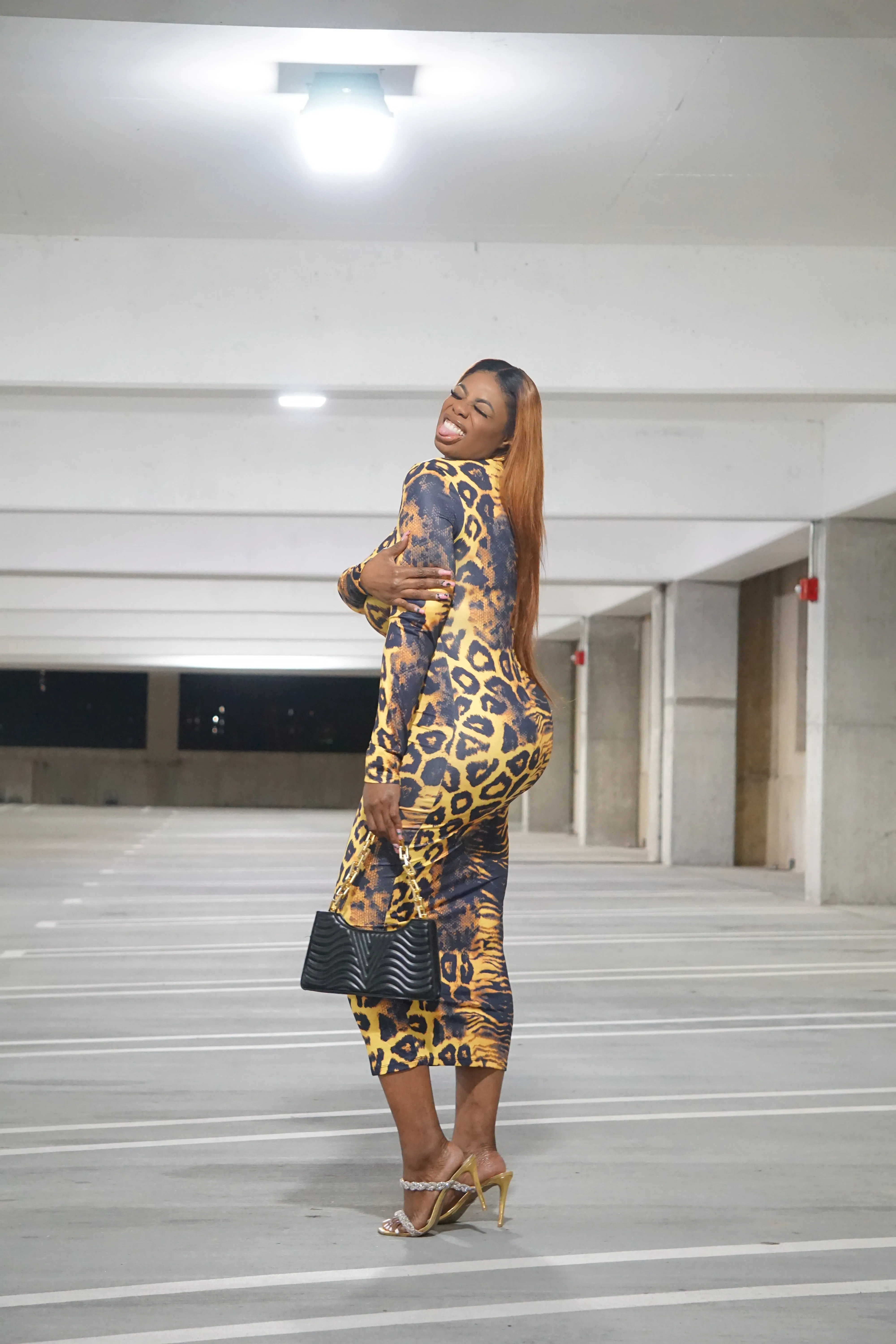 She Wild Leopard Bodycon Dress