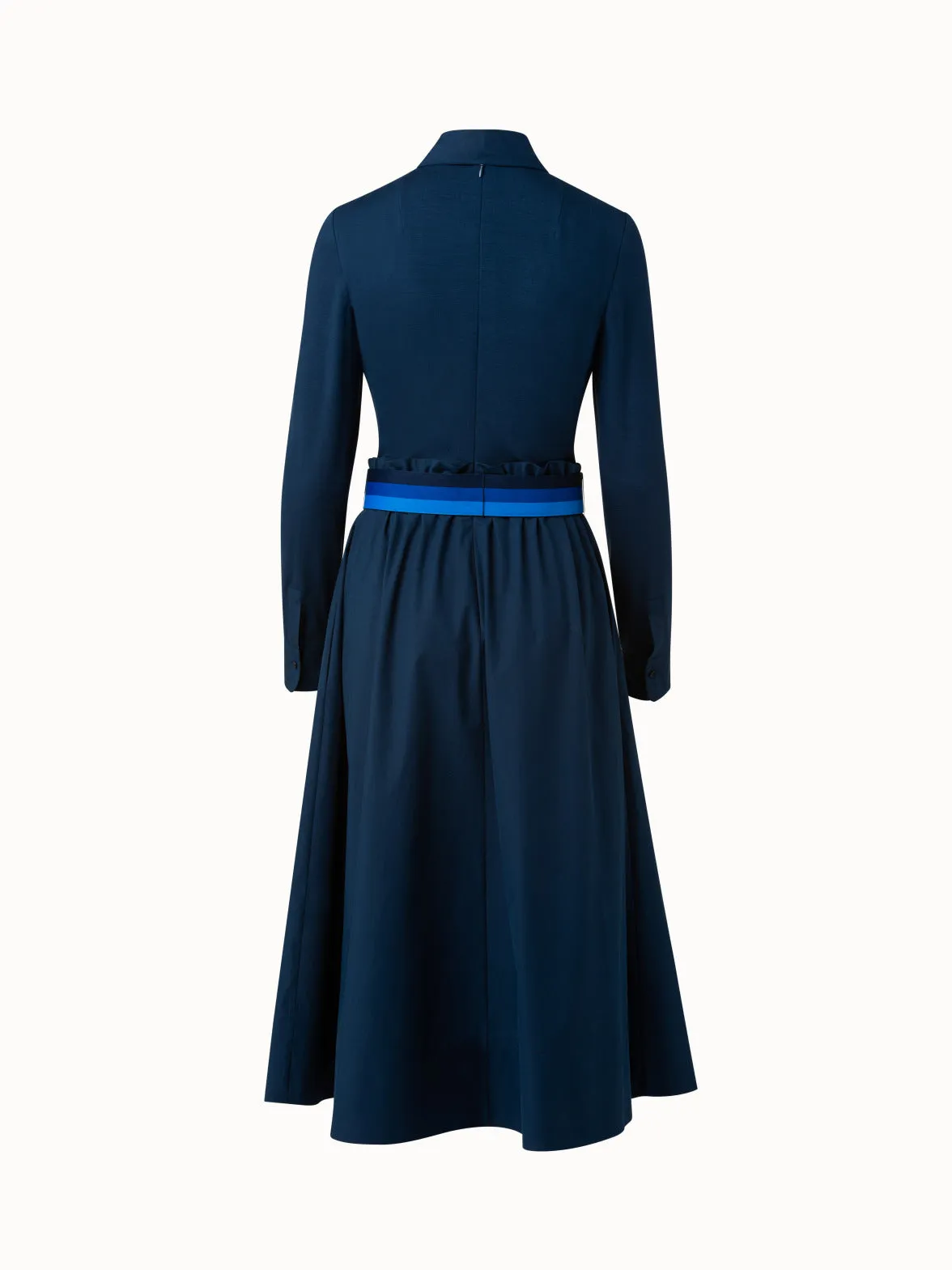 Smart Mix-Media-Kleid mit Midirock