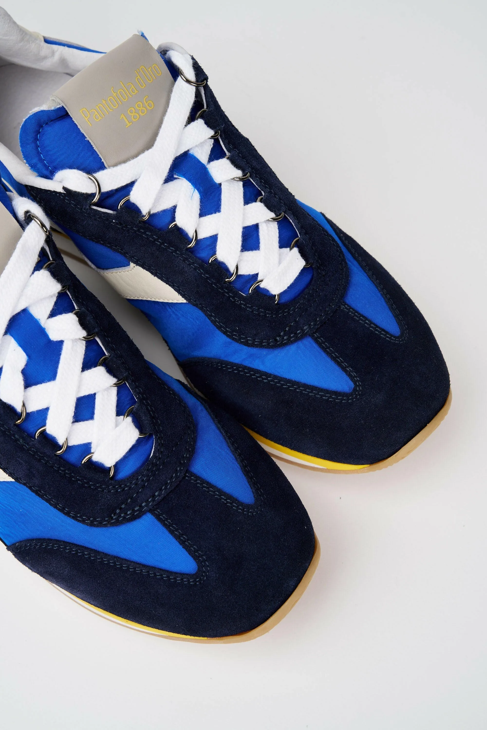 Sneakers uomo Trainer '74 in camoscio blu e tessuto 003