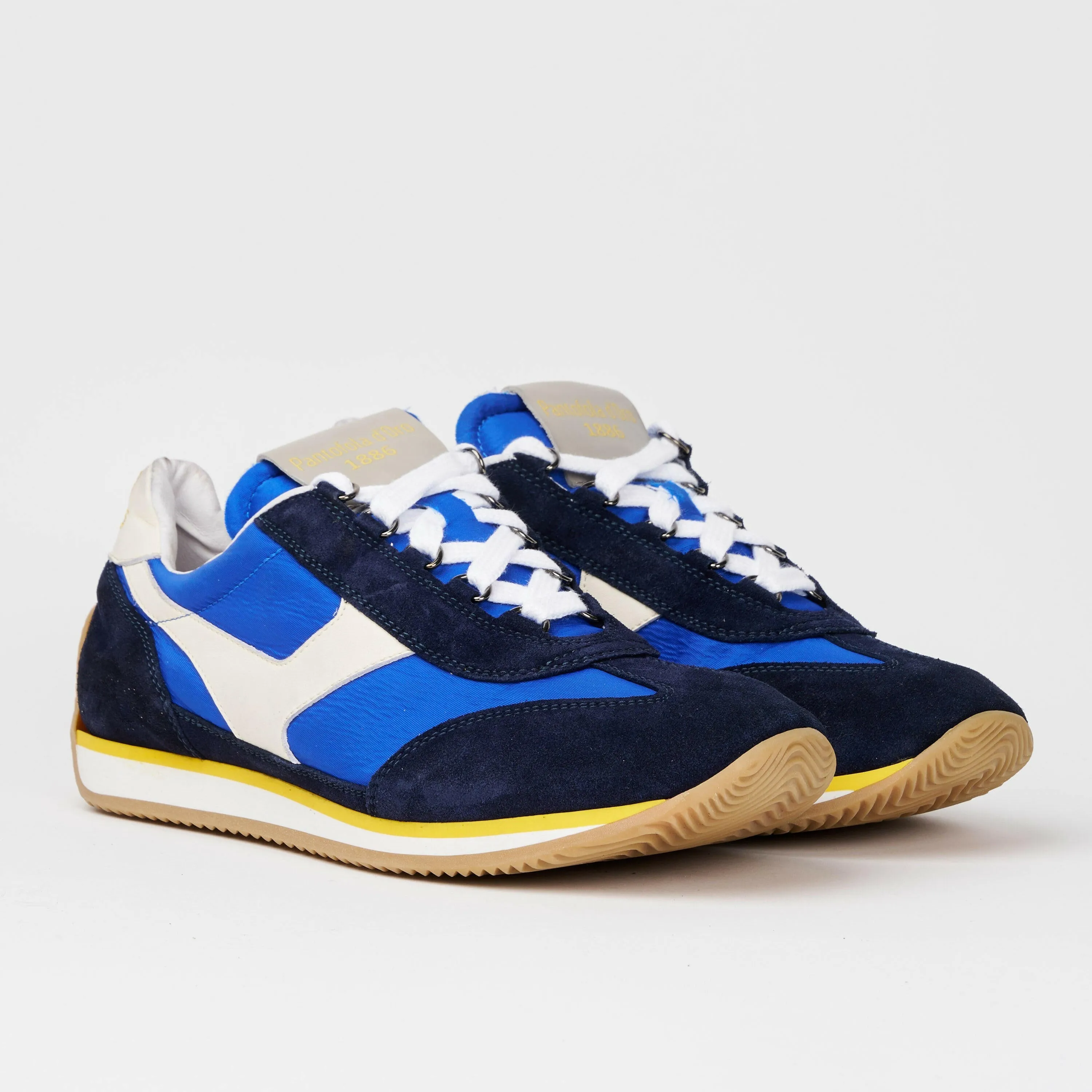 Sneakers uomo Trainer '74 in camoscio blu e tessuto 003