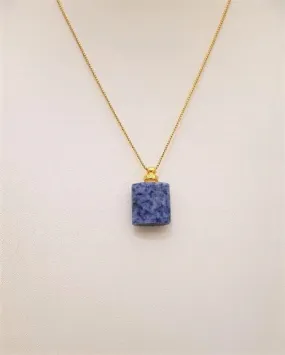 Sodalite Essential Oil Square Bottle Pendant