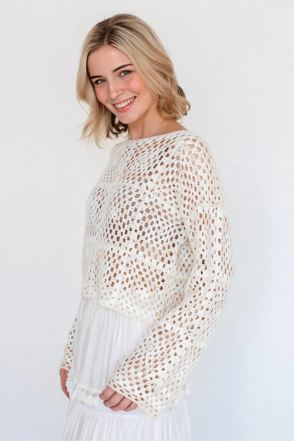 Soho Girl Crochet Sweater