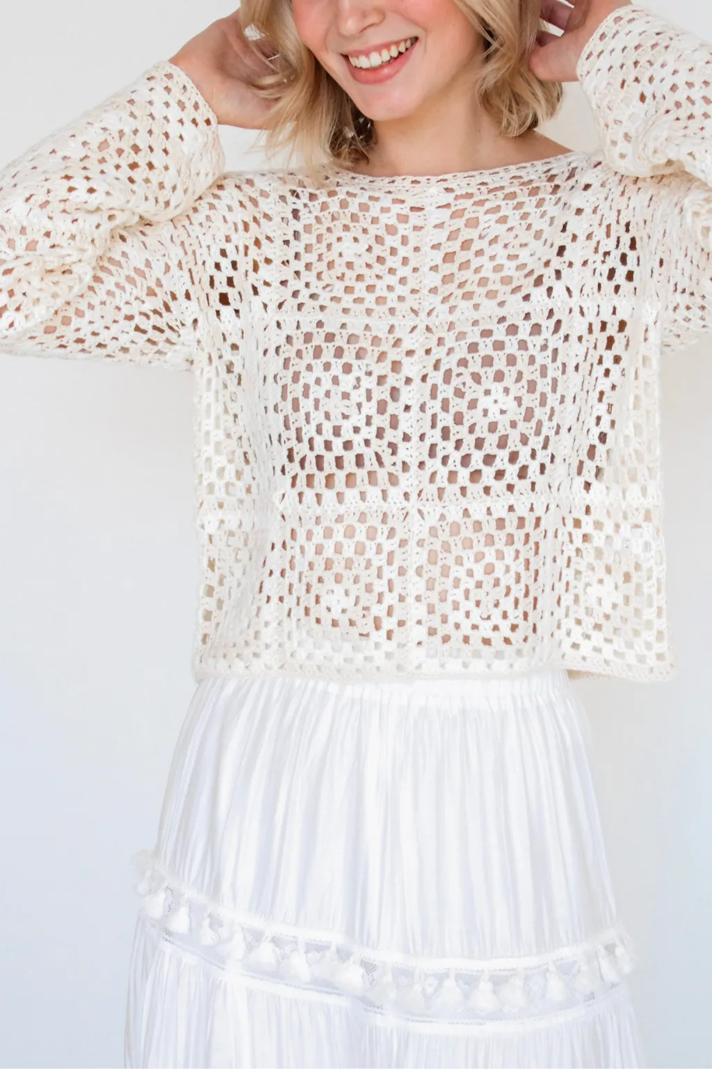 Soho Girl Crochet Sweater