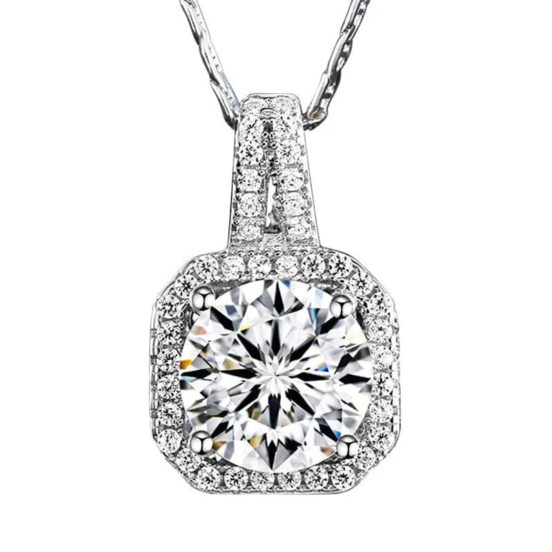 Solitaire Cut Diamond Necklace