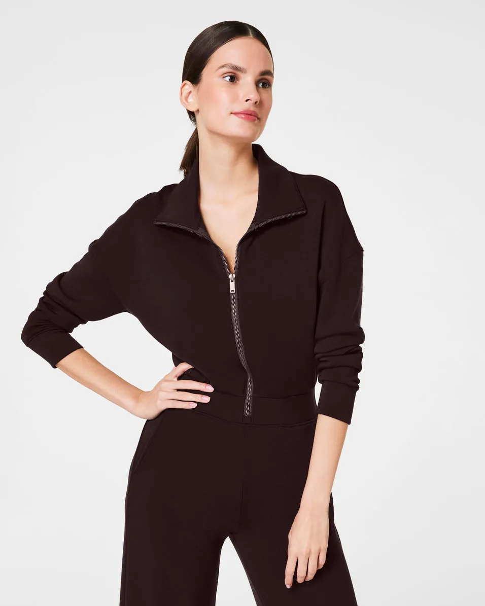 SPANX AirEssentials Long Sleeve Wide Leg Jumpsuit