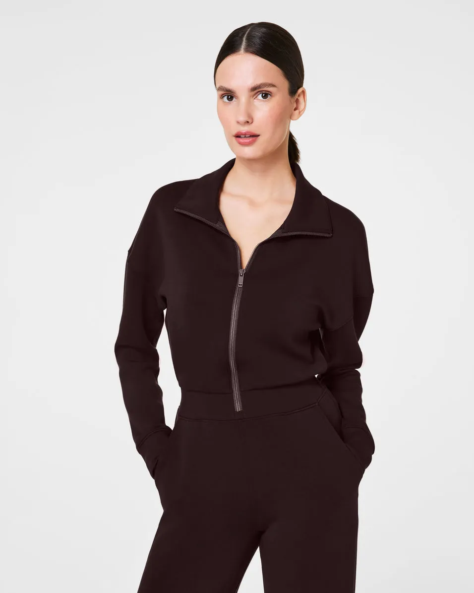 SPANX AirEssentials Long Sleeve Wide Leg Jumpsuit