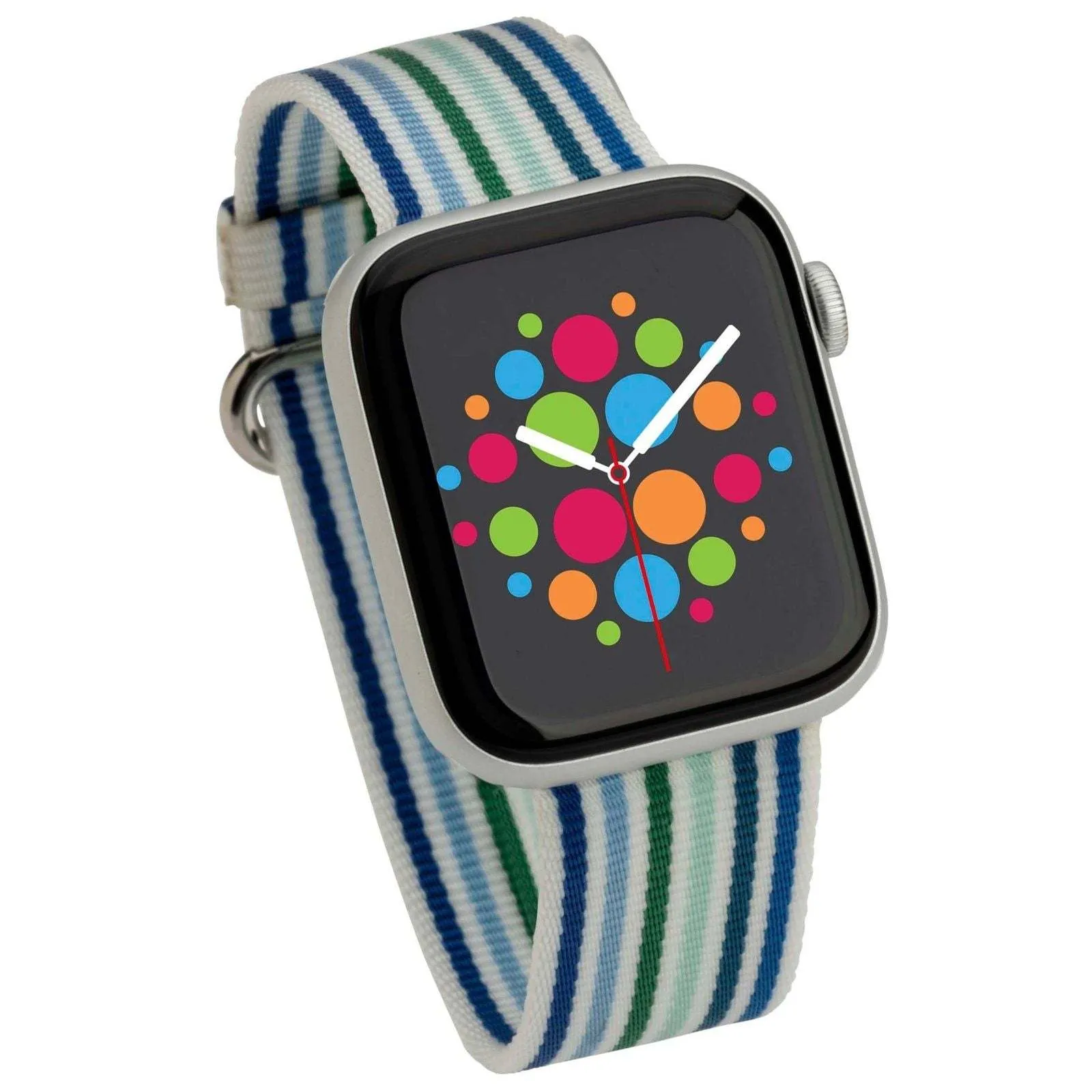 Striped Woven Nylon Apple Watch Band