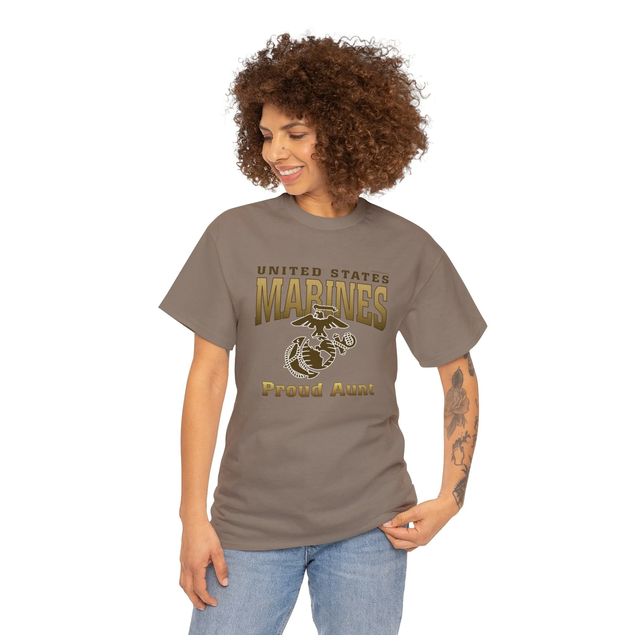 T-Shirt: United States Marines Proud Aunt