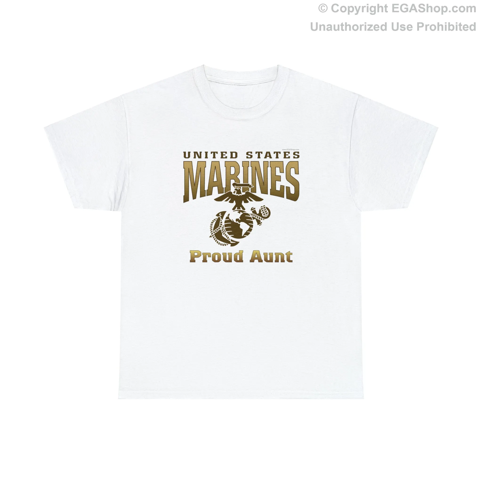 T-Shirt: United States Marines Proud Aunt