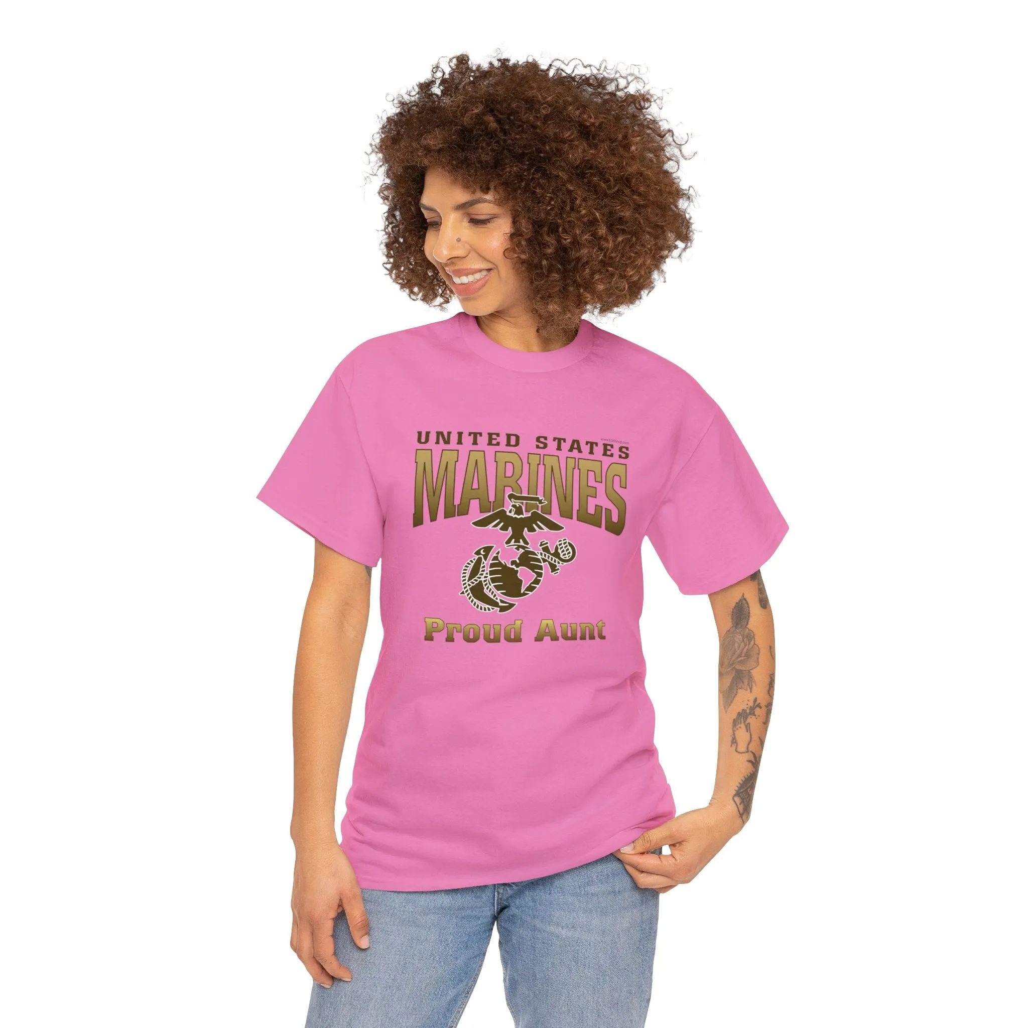 T-Shirt: United States Marines Proud Aunt