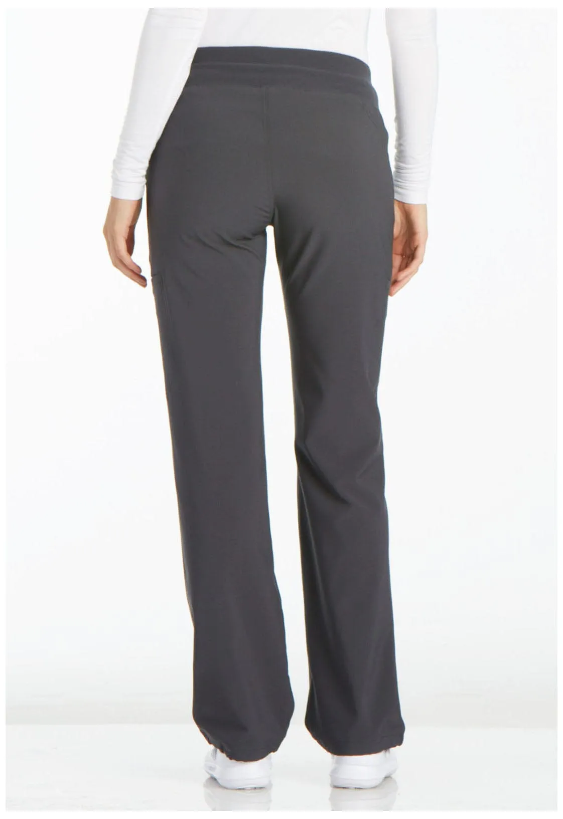 Tend Cherokee iFlex PETITE Straight Leg Pull-on Pant Pewter - Inseam 28.5" (72.5 cm) TD-CK002PPWT