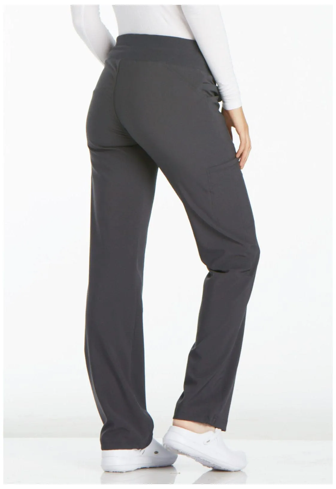 Tend Cherokee iFlex PETITE Straight Leg Pull-on Pant Pewter - Inseam 28.5" (72.5 cm) TD-CK002PPWT