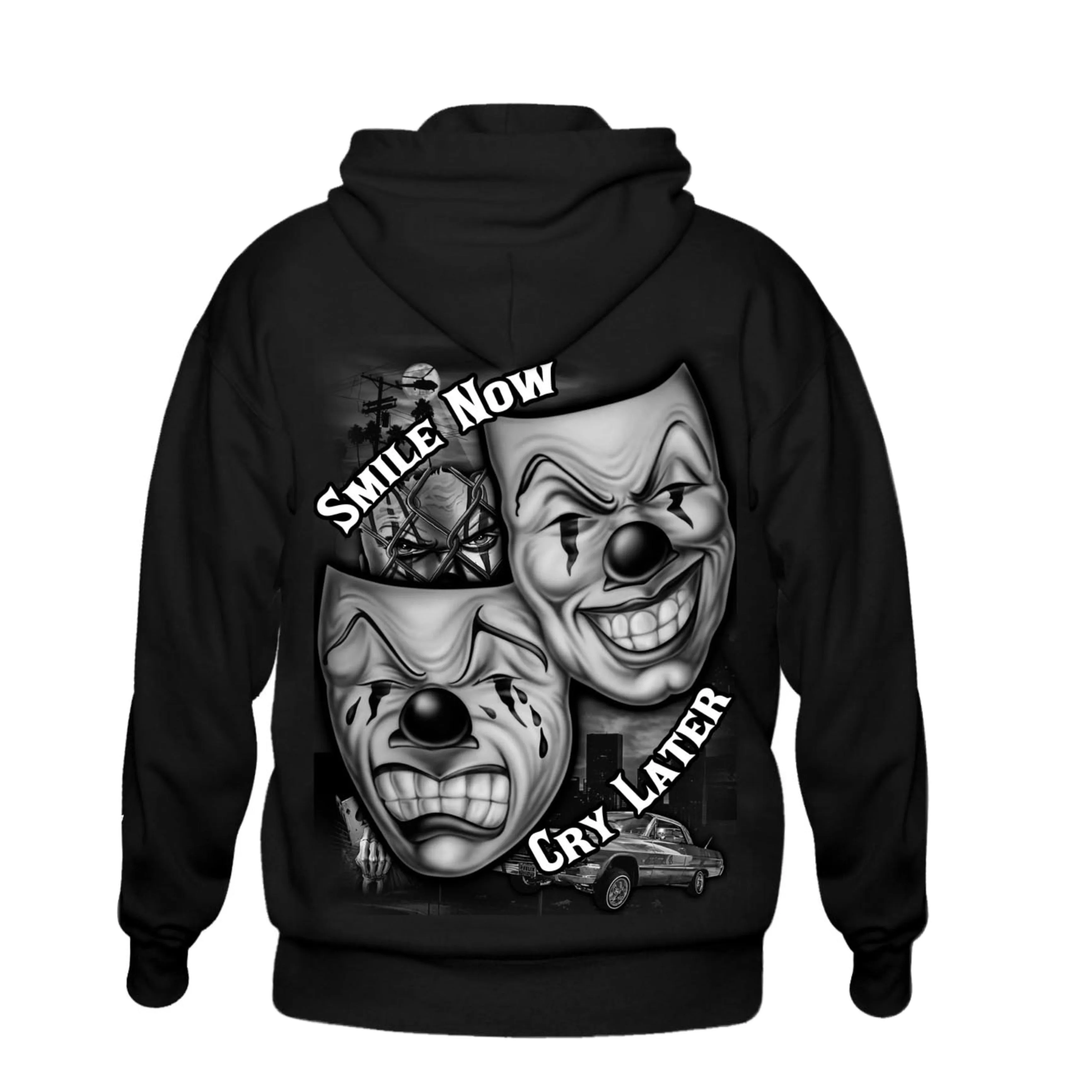 TFashion Graphic Hoodie - Smile Now Cry Later