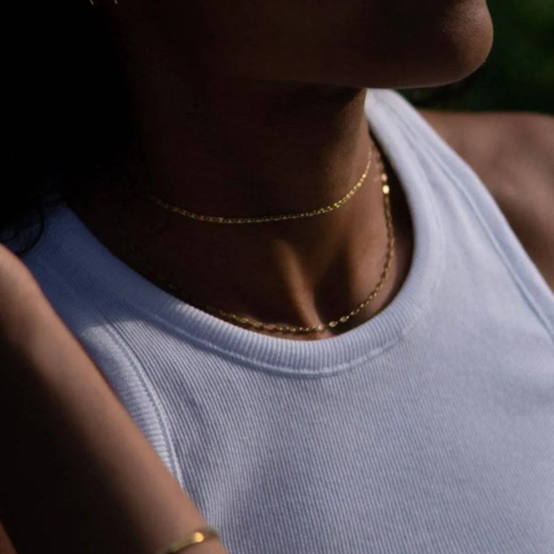 THE QUIN NECKLACE - 18k gold plated