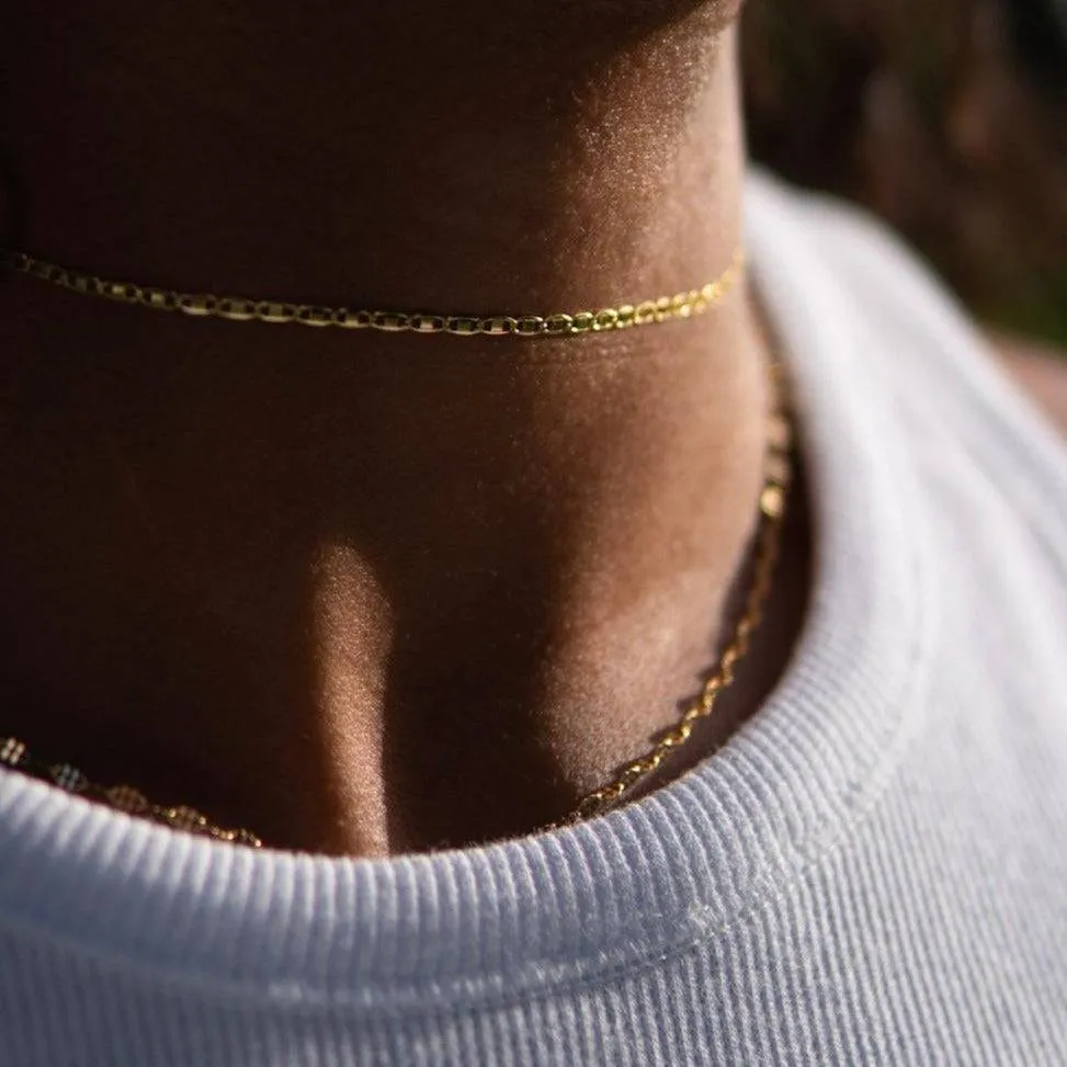 THE QUIN NECKLACE - 18k gold plated