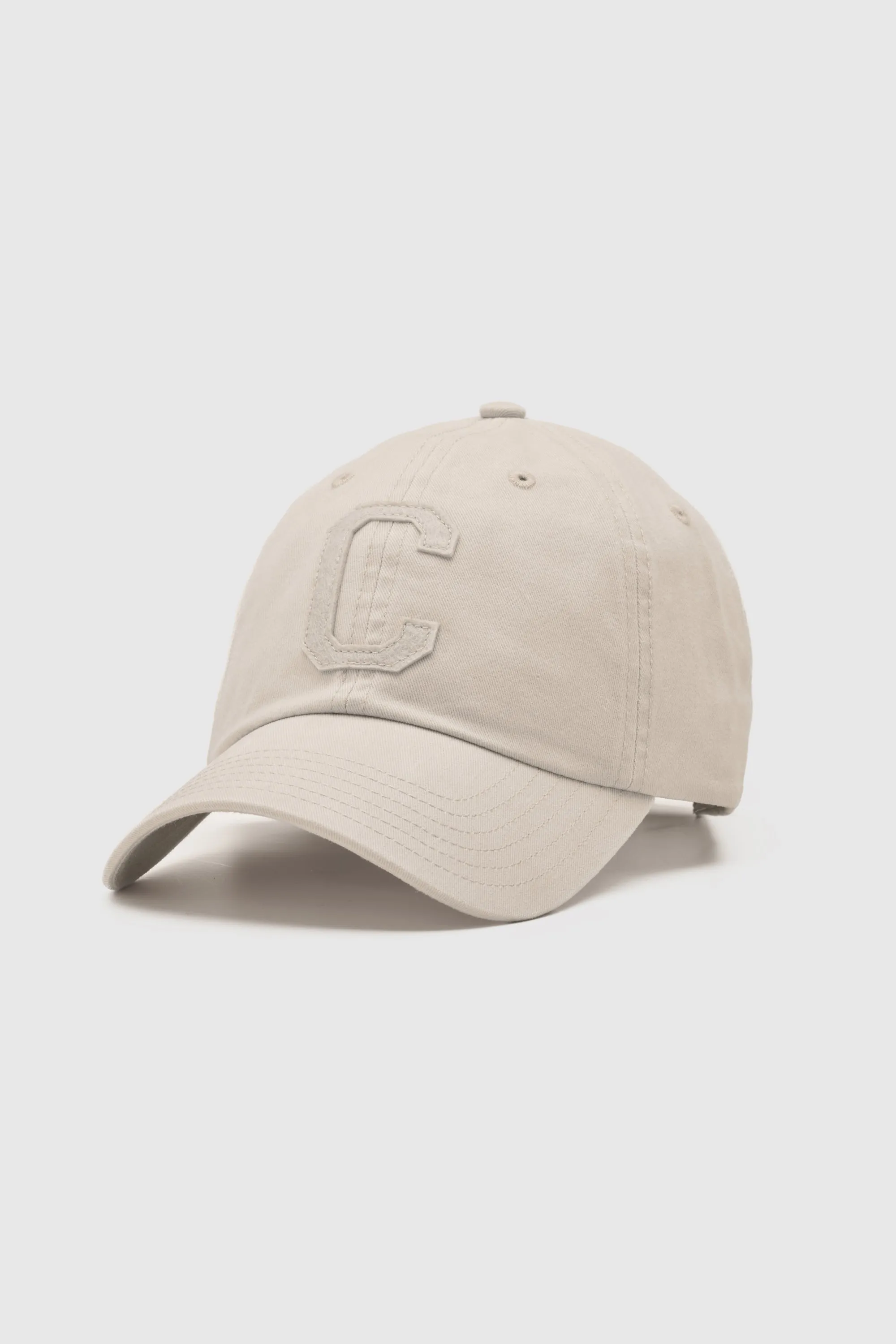 Tonal Letter Cap Beige