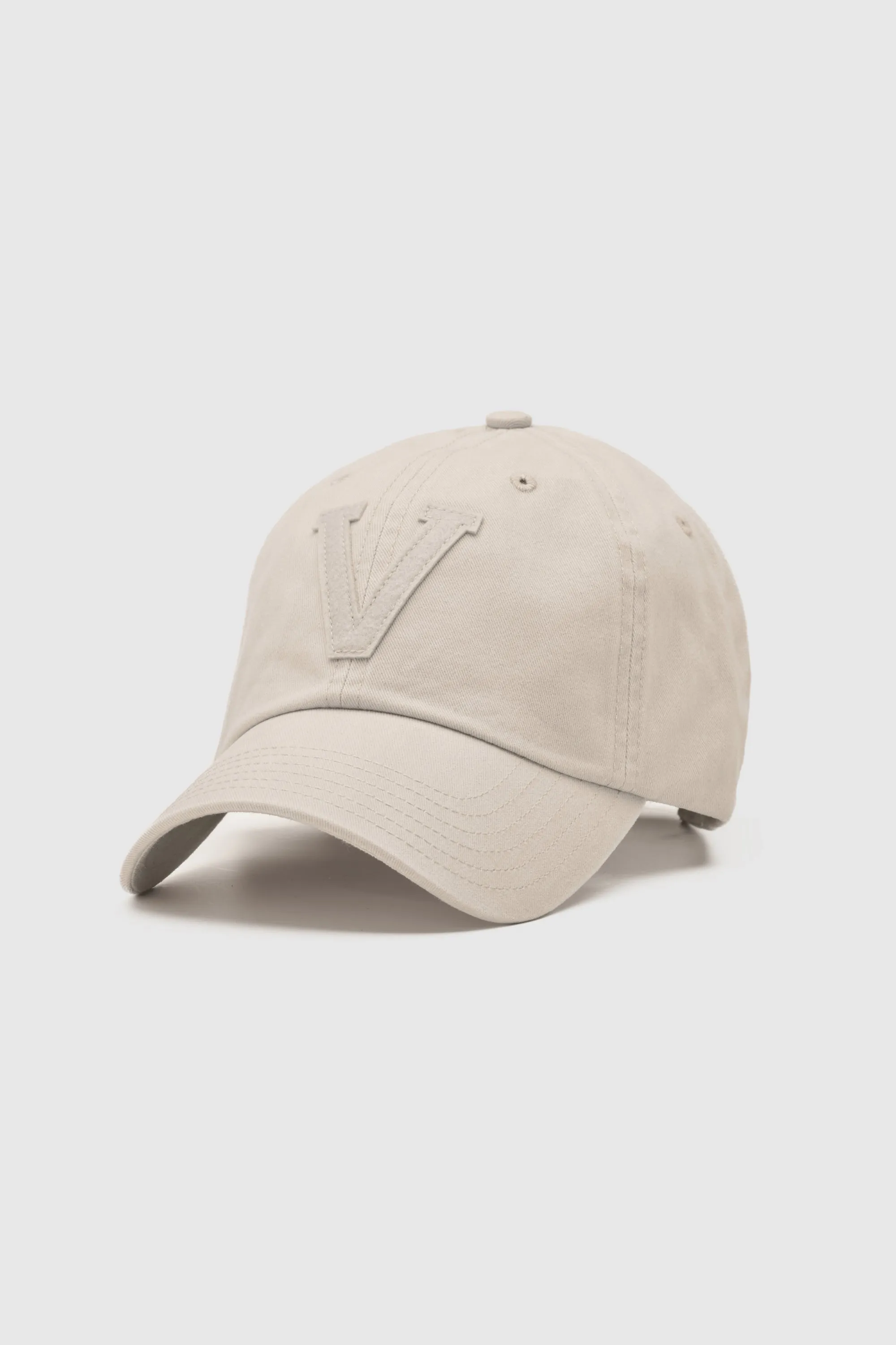 Tonal Letter Cap Beige