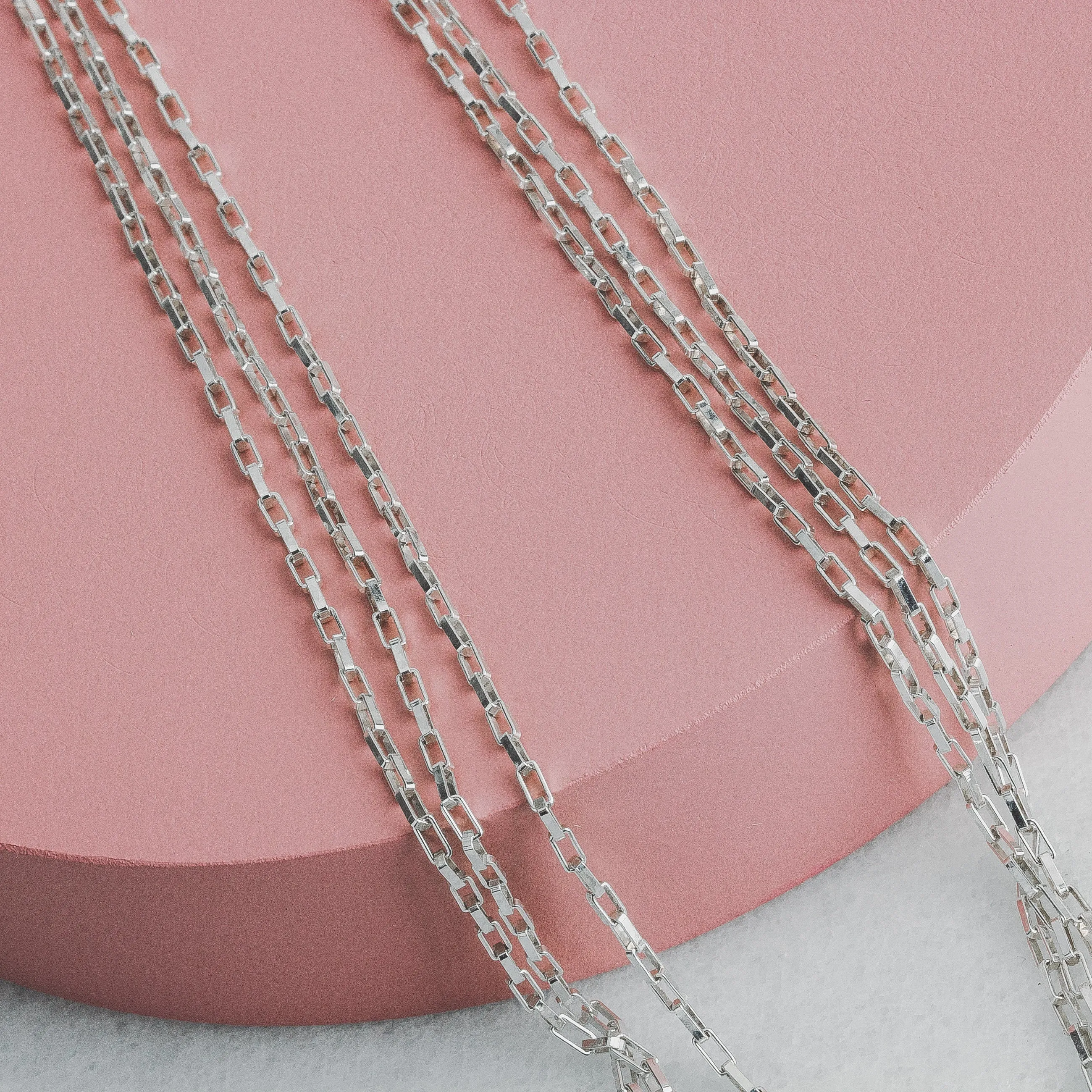 Triple Box Chain Necklace