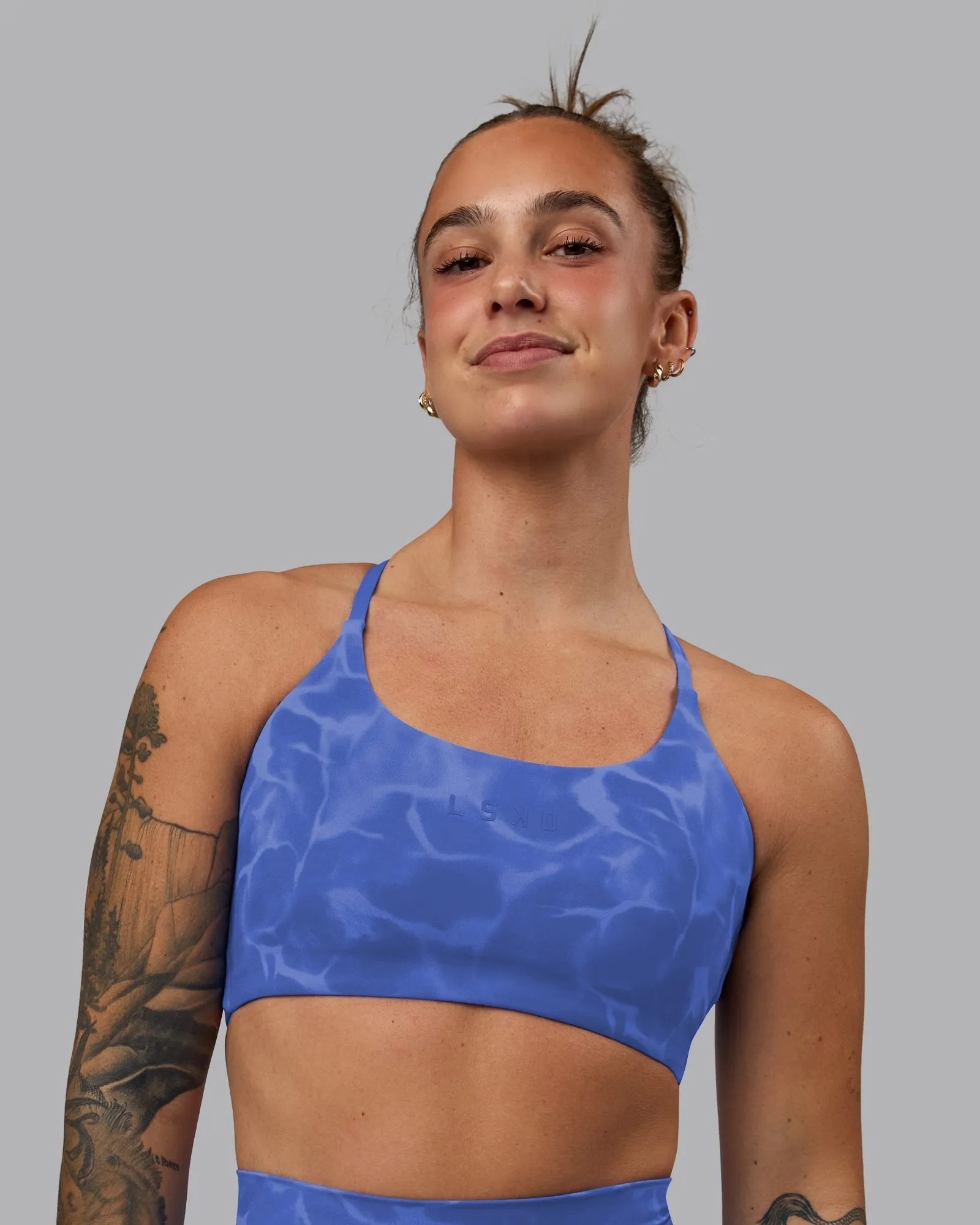 Twist Sports Bra - Tranquil-Power Cobalt